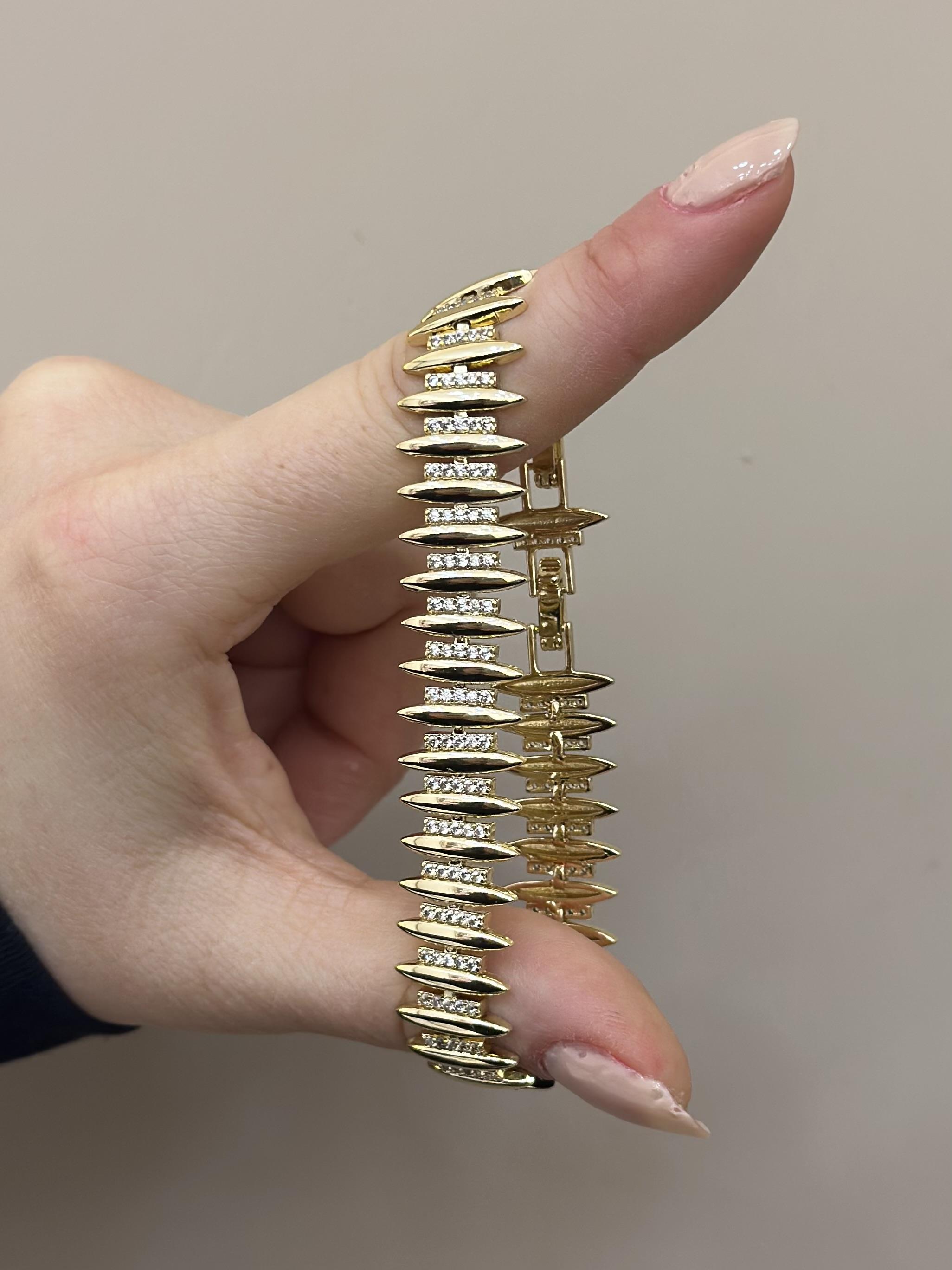 14 K Altın Kaplama Gold Bileklik