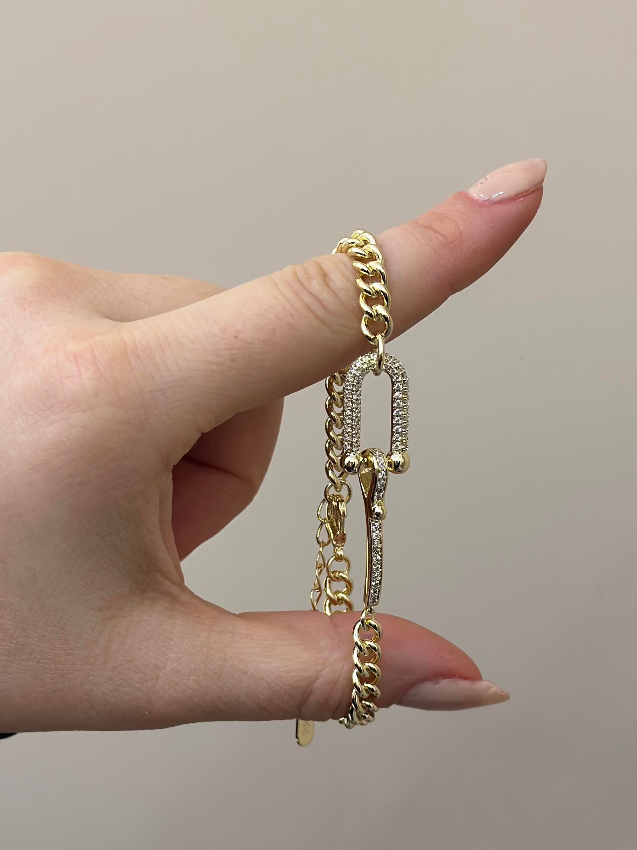 14 K Altın Kaplama Gold Bileklik