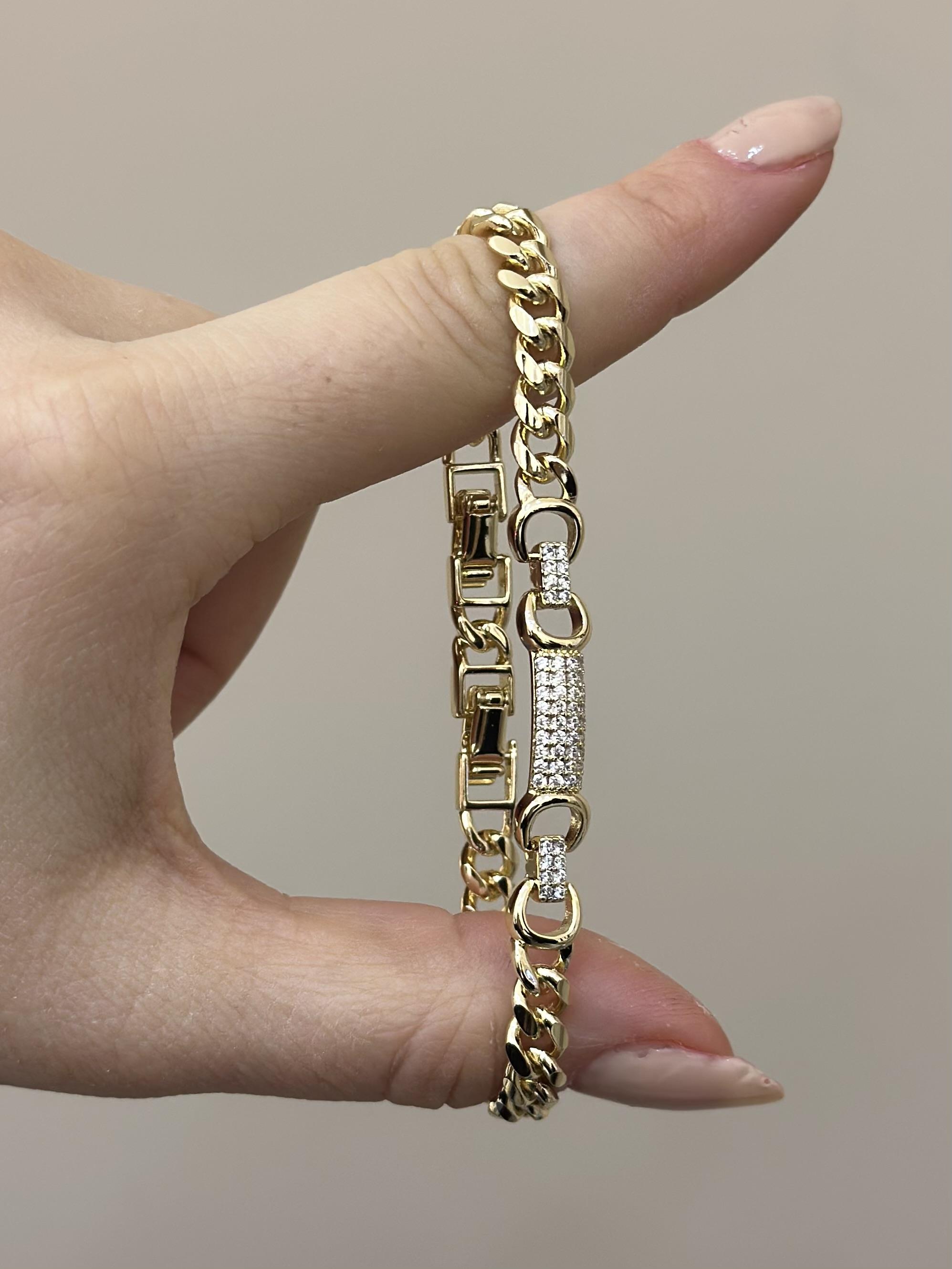 14 K Altın Kaplama Gold Bileklik