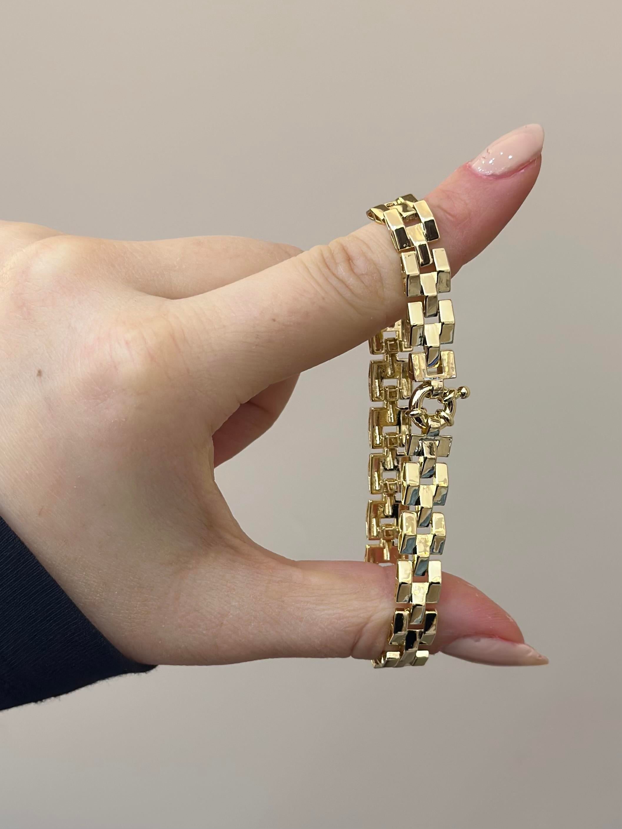 14 K Altın Kaplama Gold Bileklik