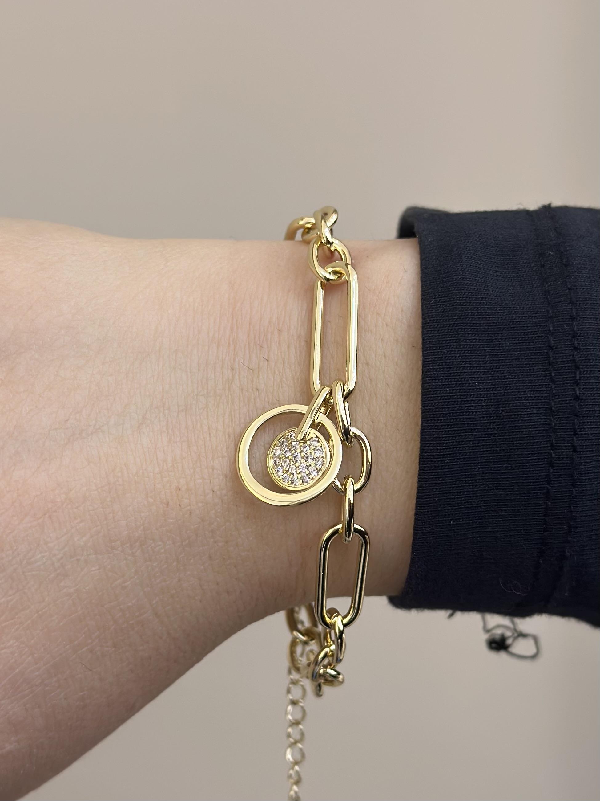 14 K Altın Kaplama Gold Bileklik