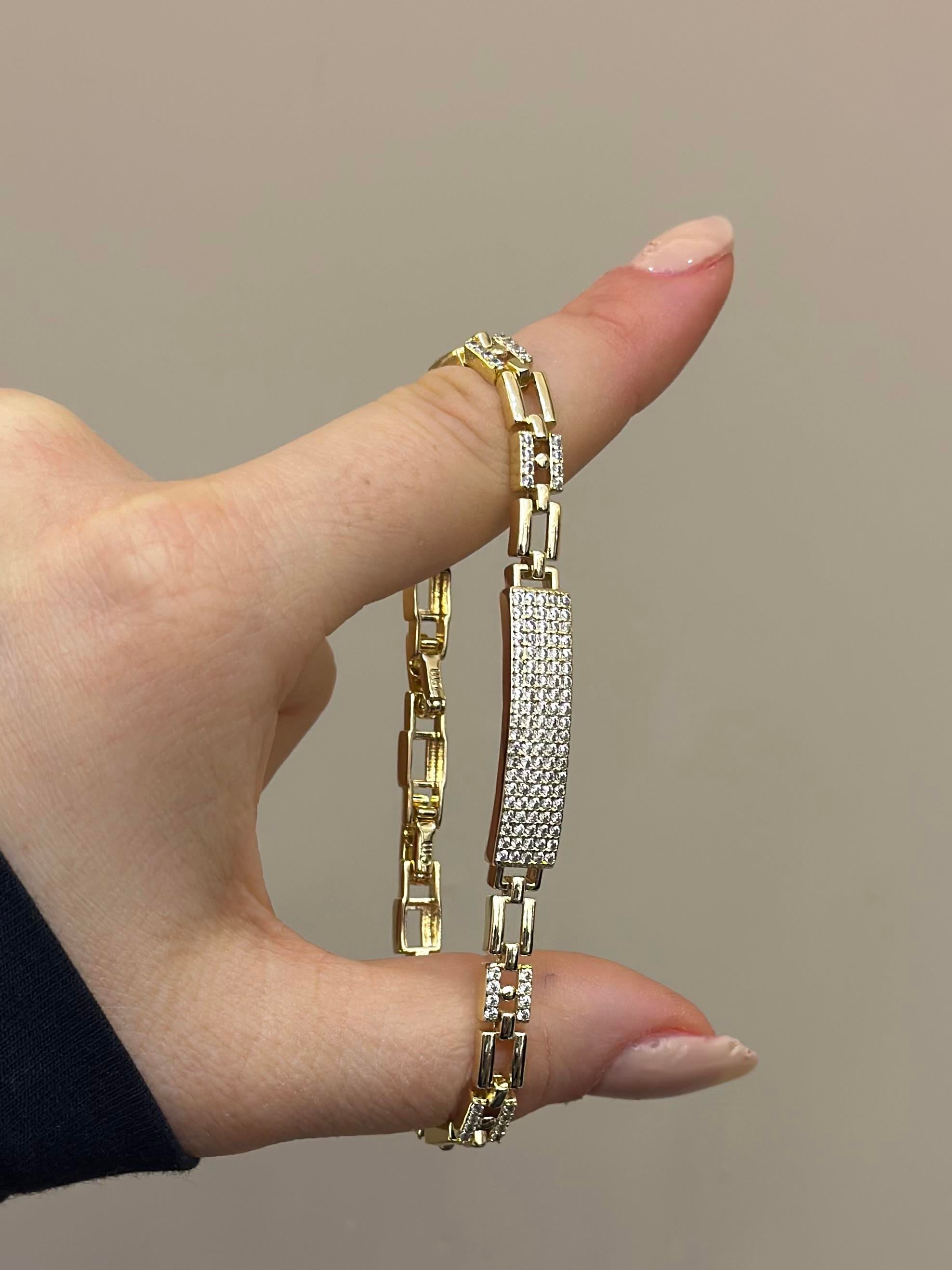 14 K Altın Kaplama Gold Bileklik