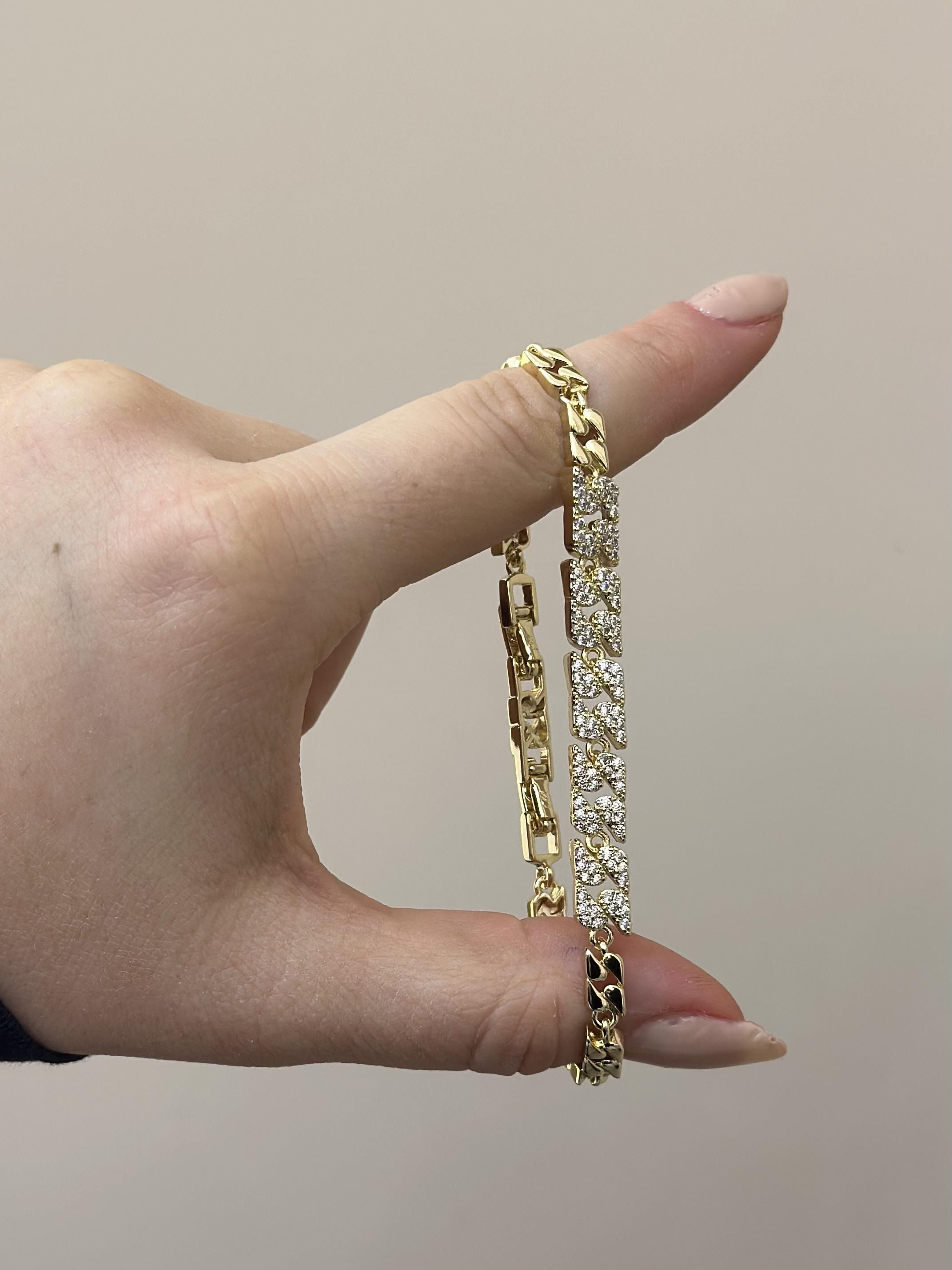 14 K Altın Kaplama Gold Bileklik