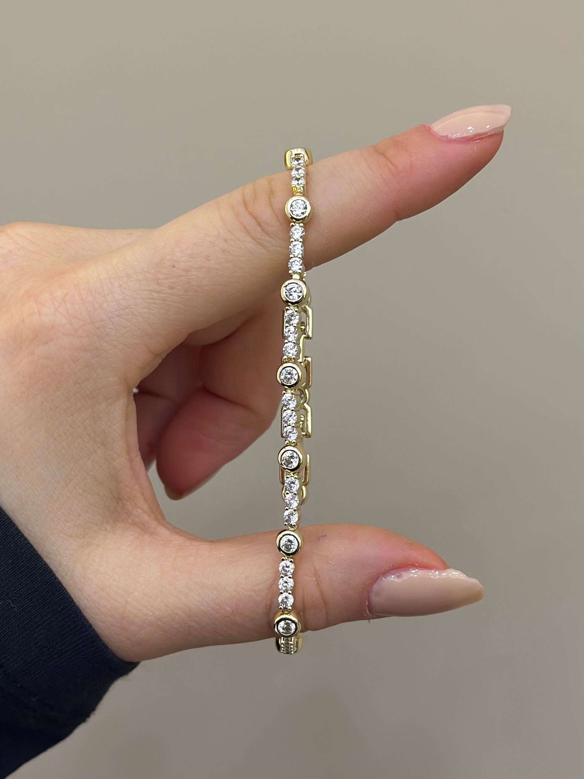14 K Altın Kaplama Gold Bileklik