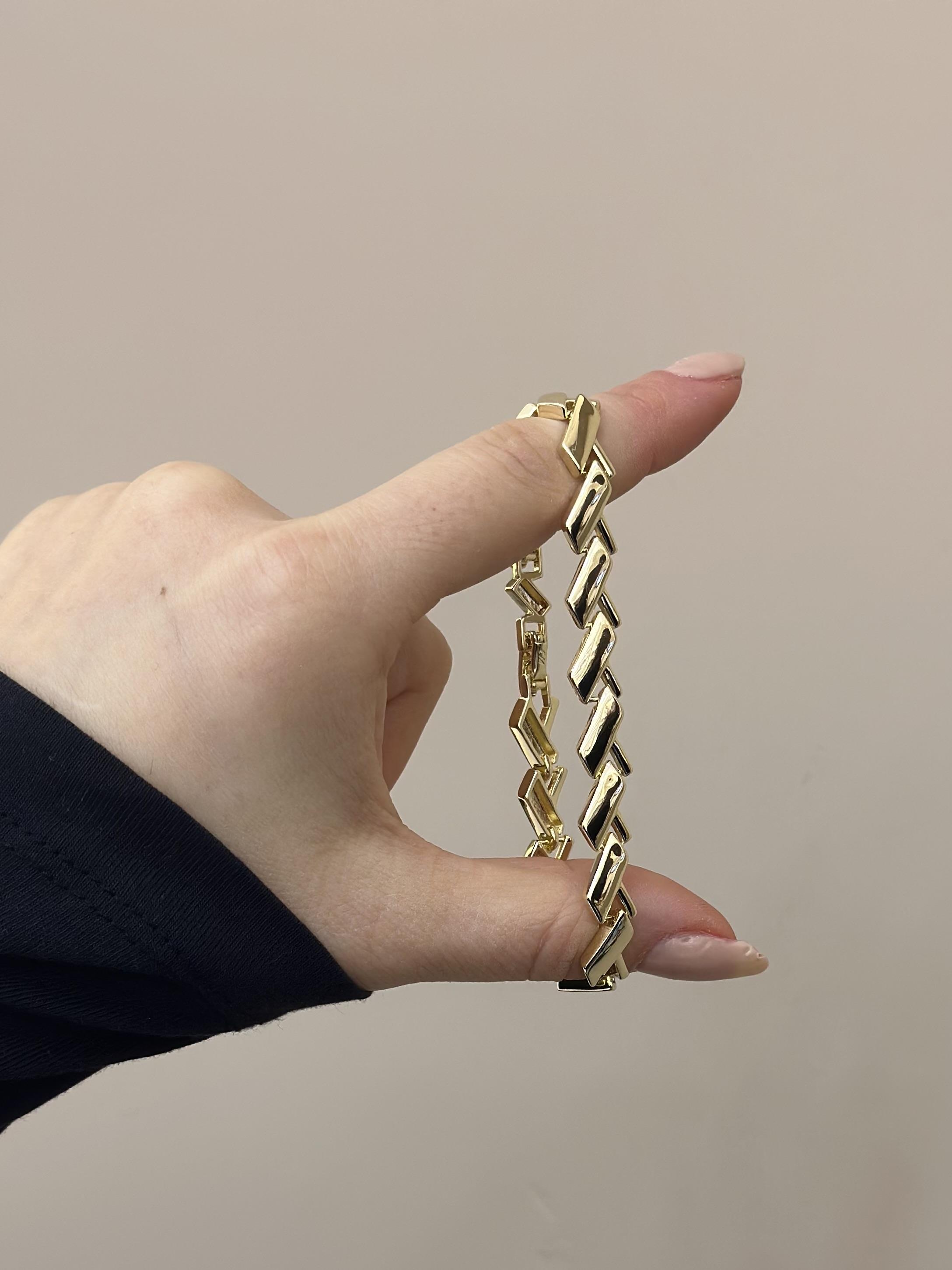 14 K Altın Kaplama Gold Bileklik