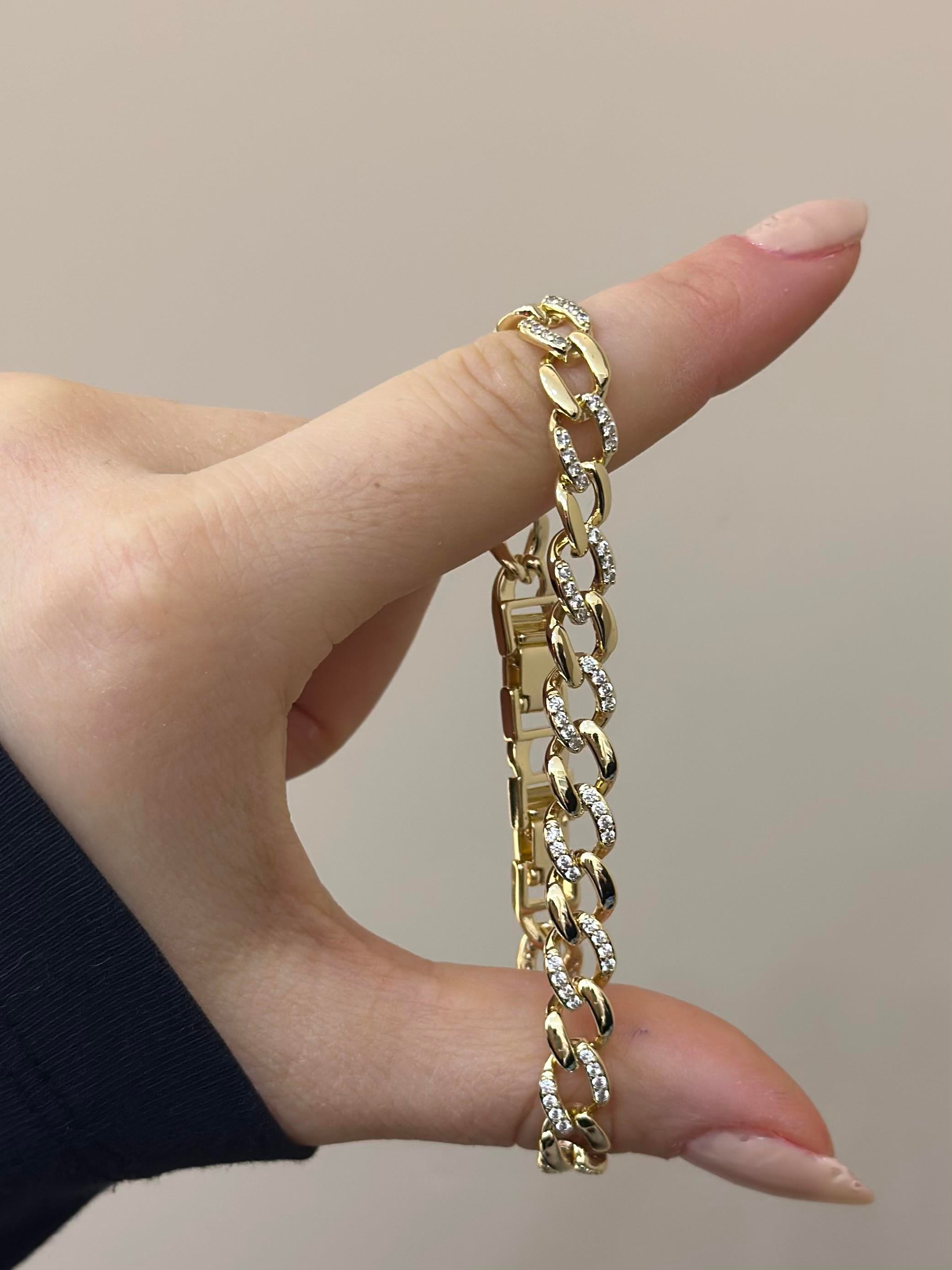 14 K Altın Kaplama Gold Bileklik