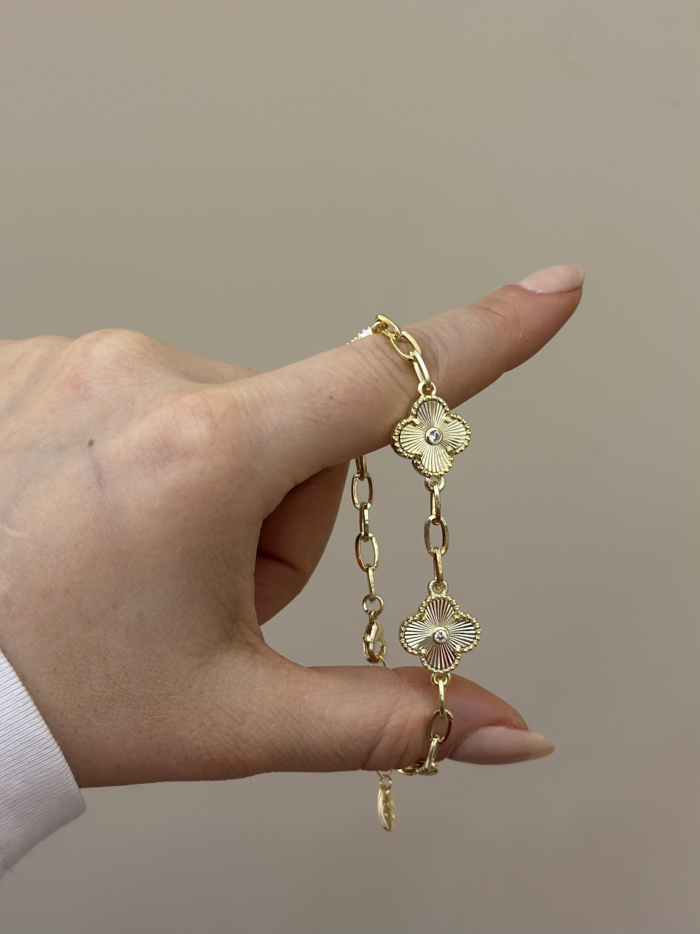 Bileklik 14K Altın Kaplama Gold Renk