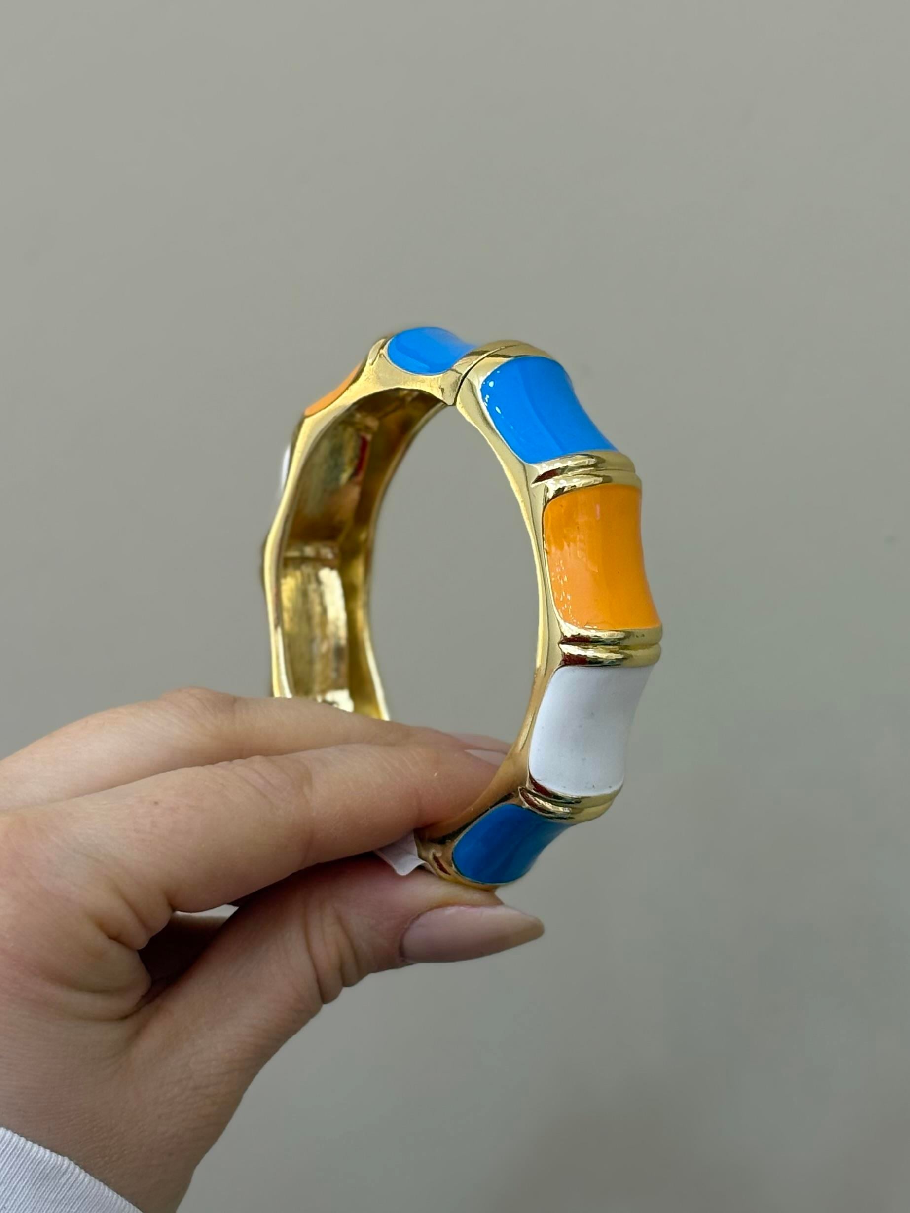 Kelepçe Bileklik Gold Karışık Renk