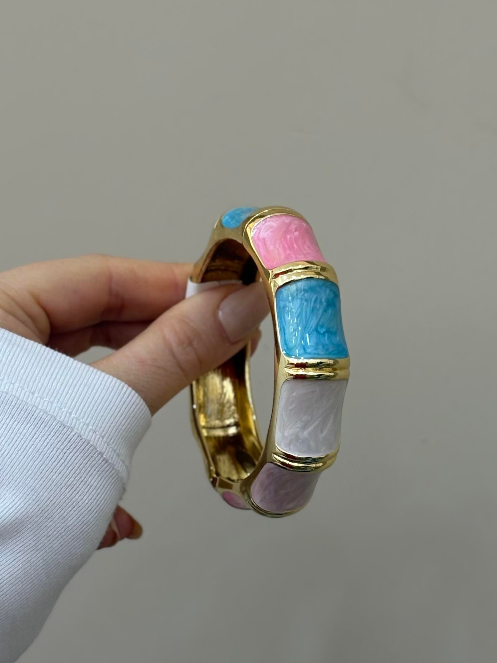 Kelepçe Bileklik Gold Karışık Renk