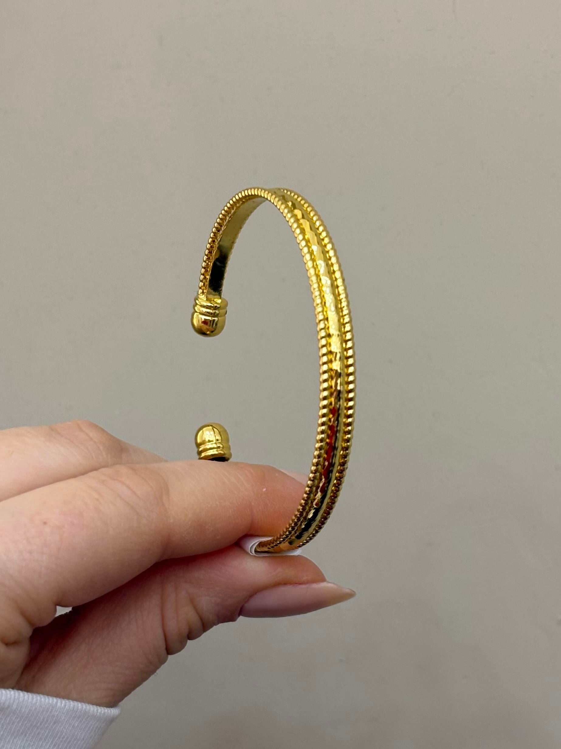 Kelepçe Bileklik Gold Renk
