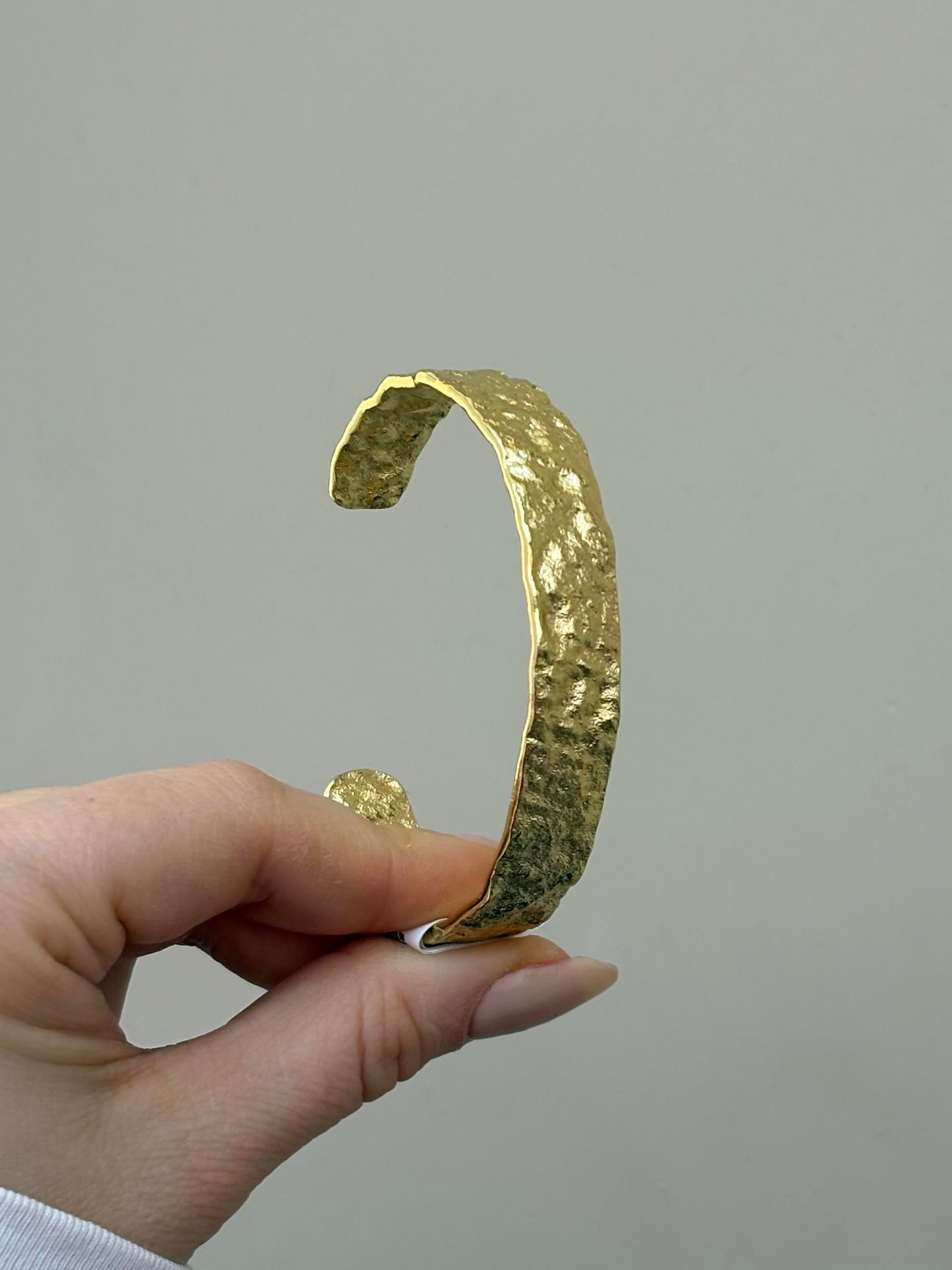 Kelepçe Bileklik Gold Renk