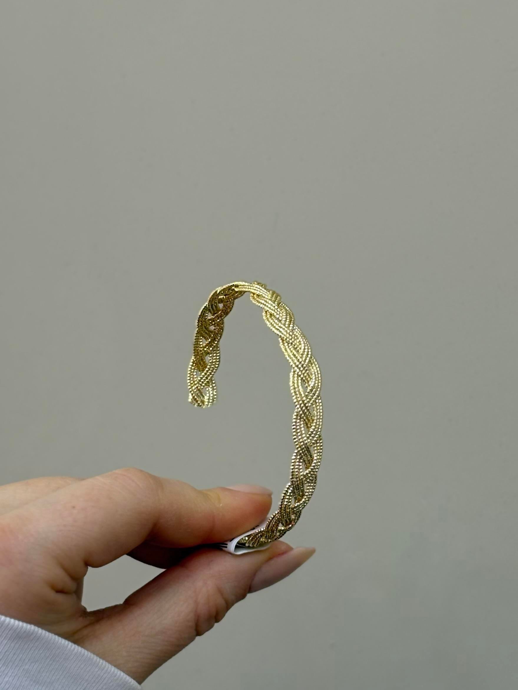 Kelepçe Bileklik Gold Renk