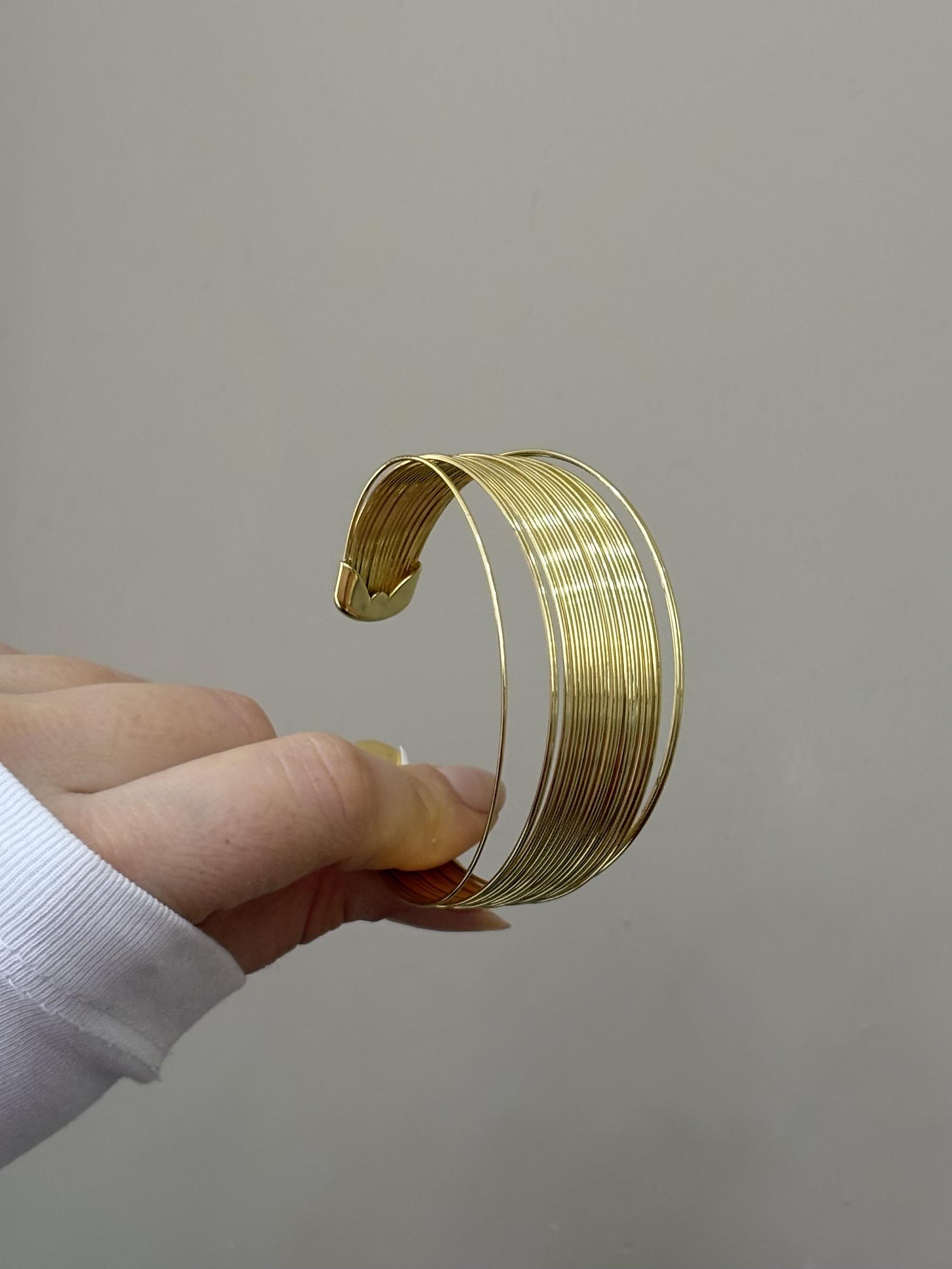 Kelepçe Bileklik Gold Renk