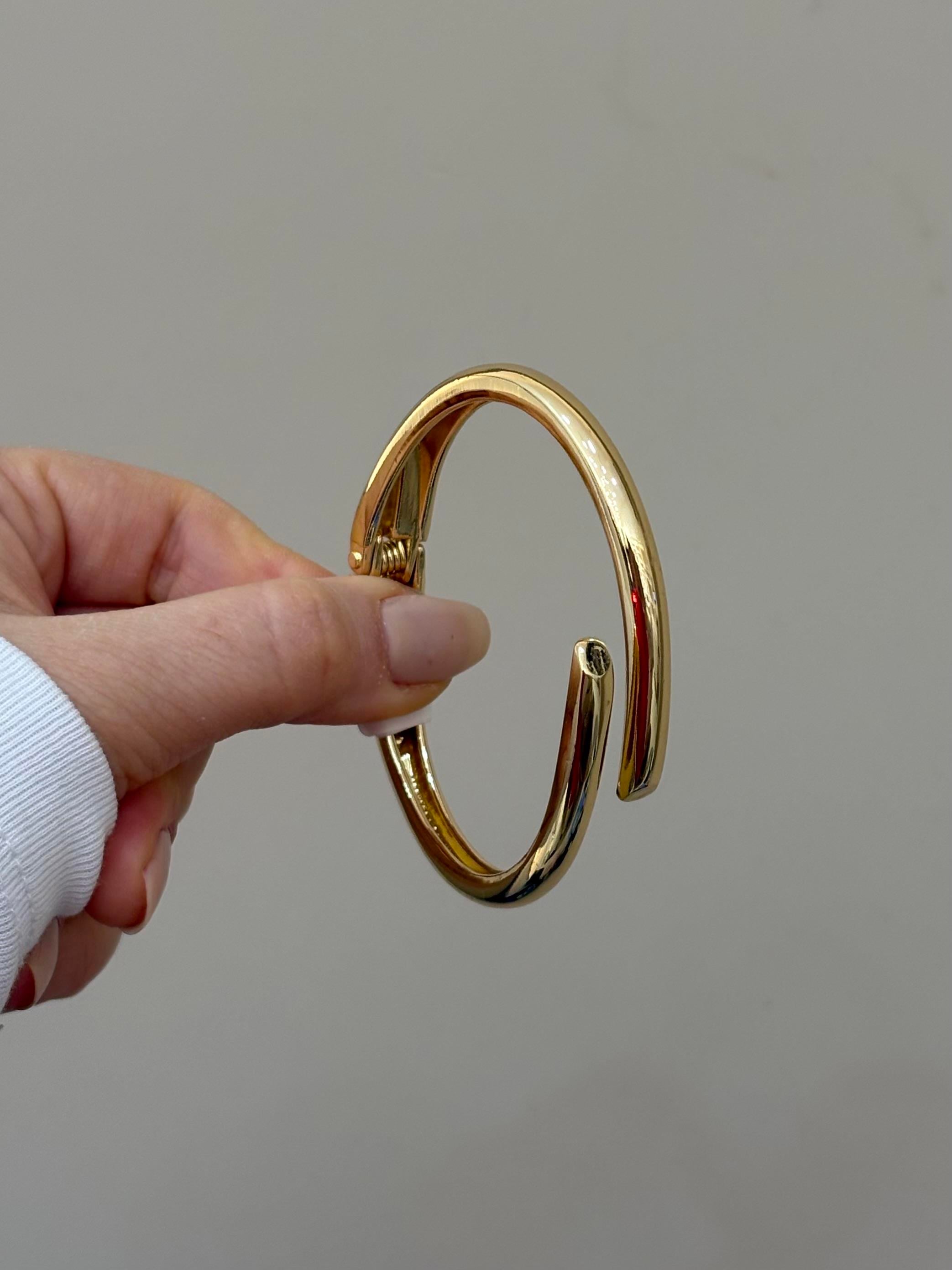 Kelepçe Bileklik Gold Renk