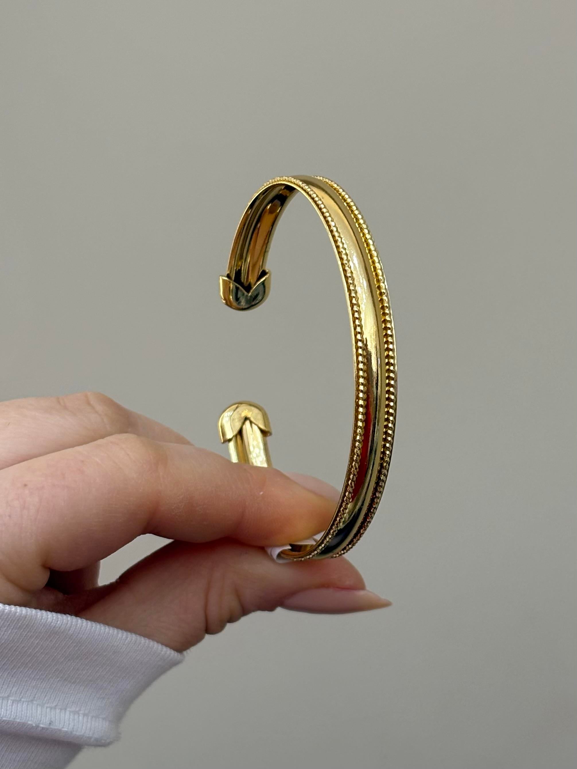 Kelepçe Bileklik Gold Renk