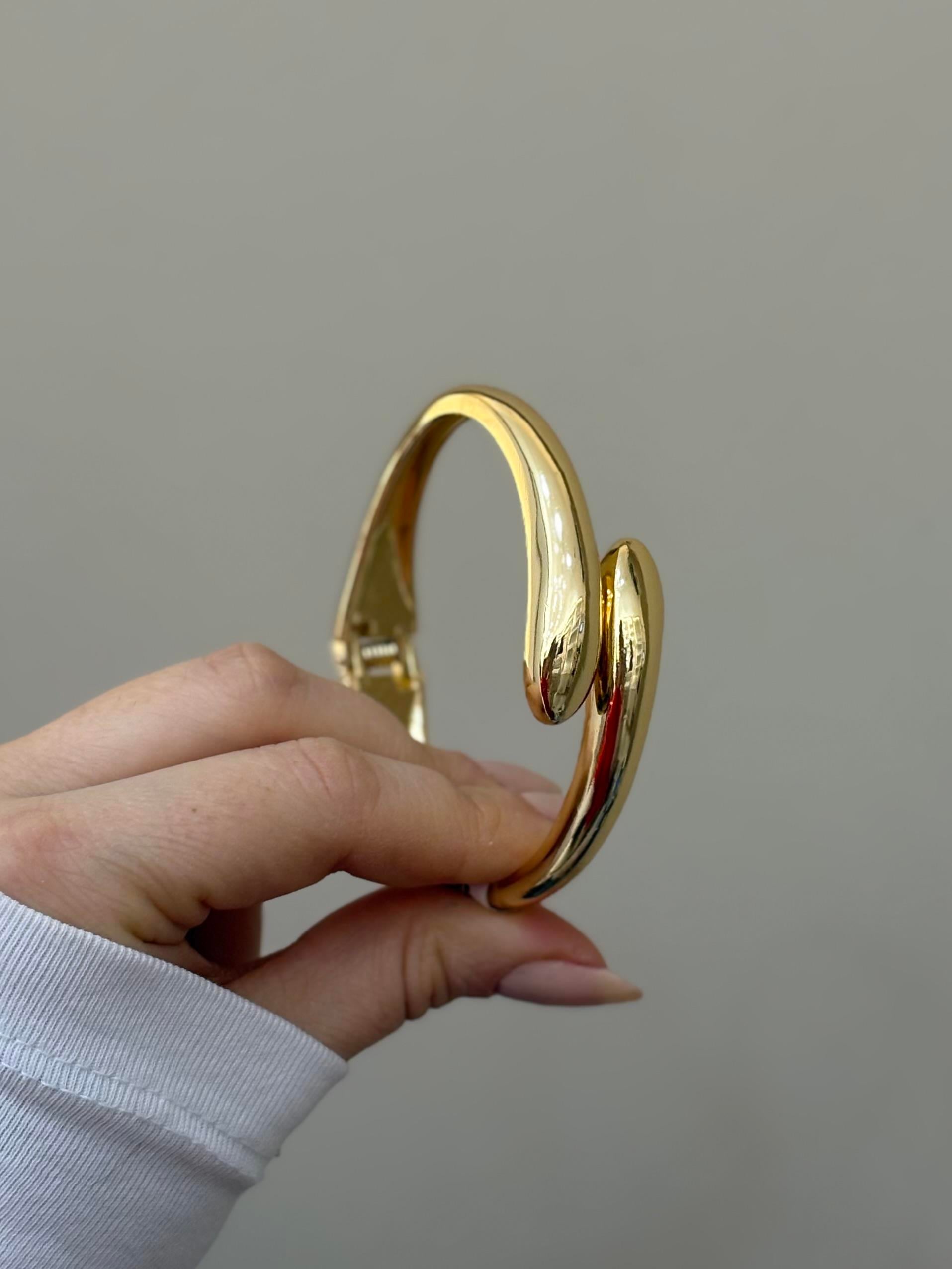 Kelepçe Bileklik Gold Renk