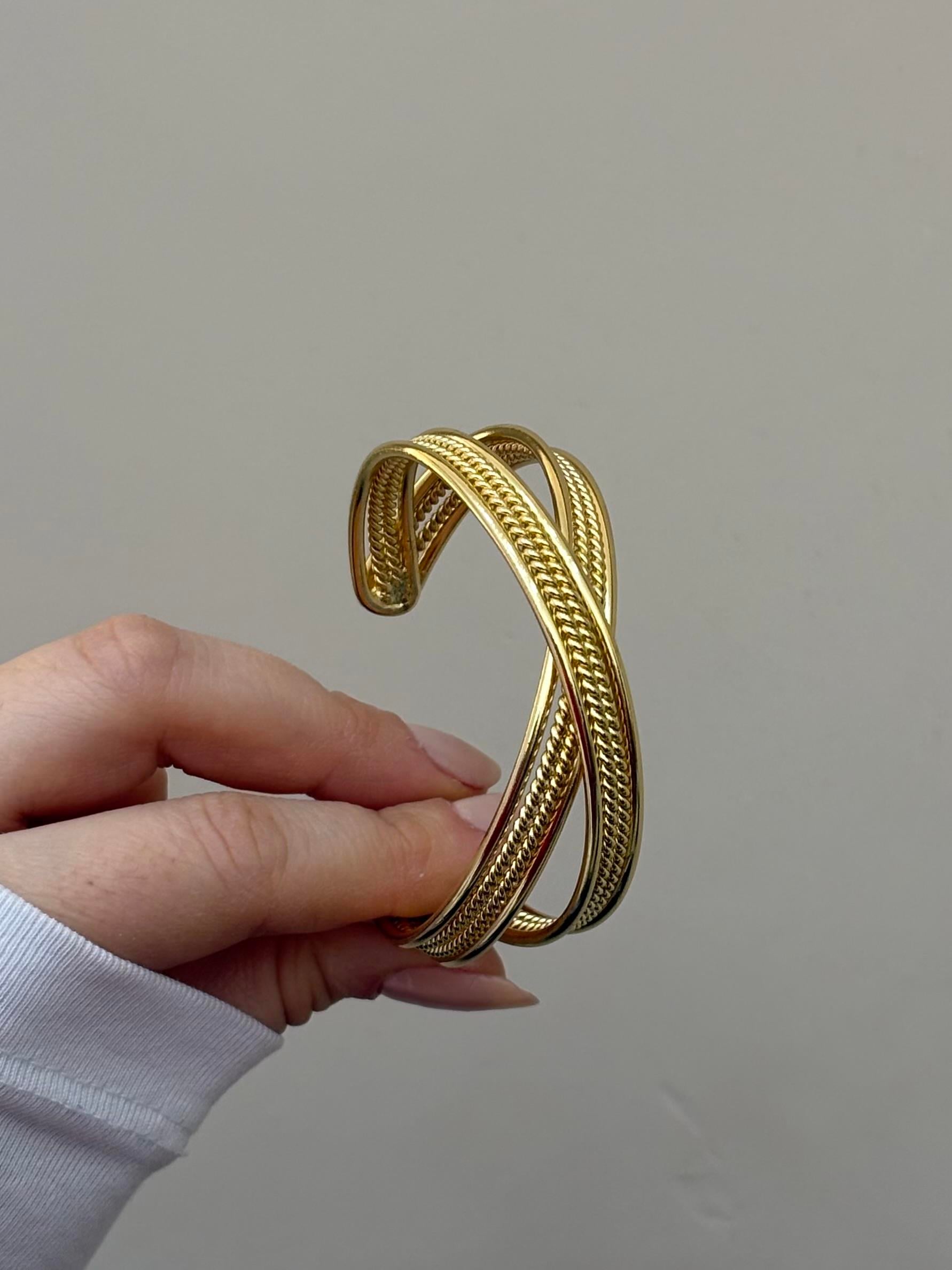 Kelepçe Bileklik Gold Renk