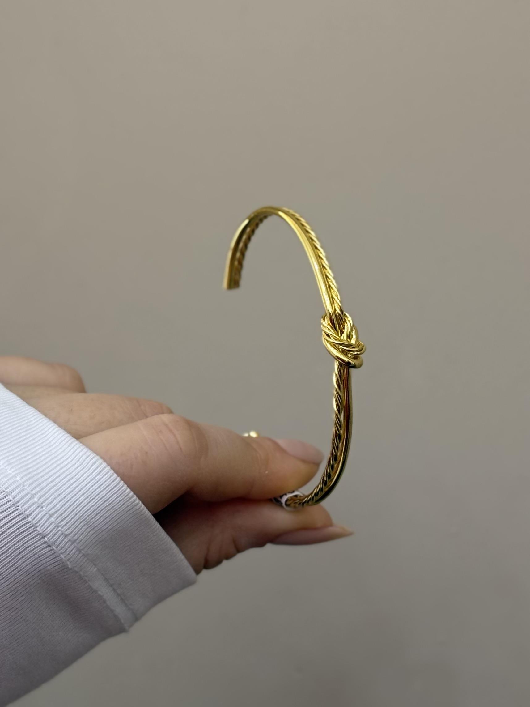 Kelepçe Bileklik Gold Renk