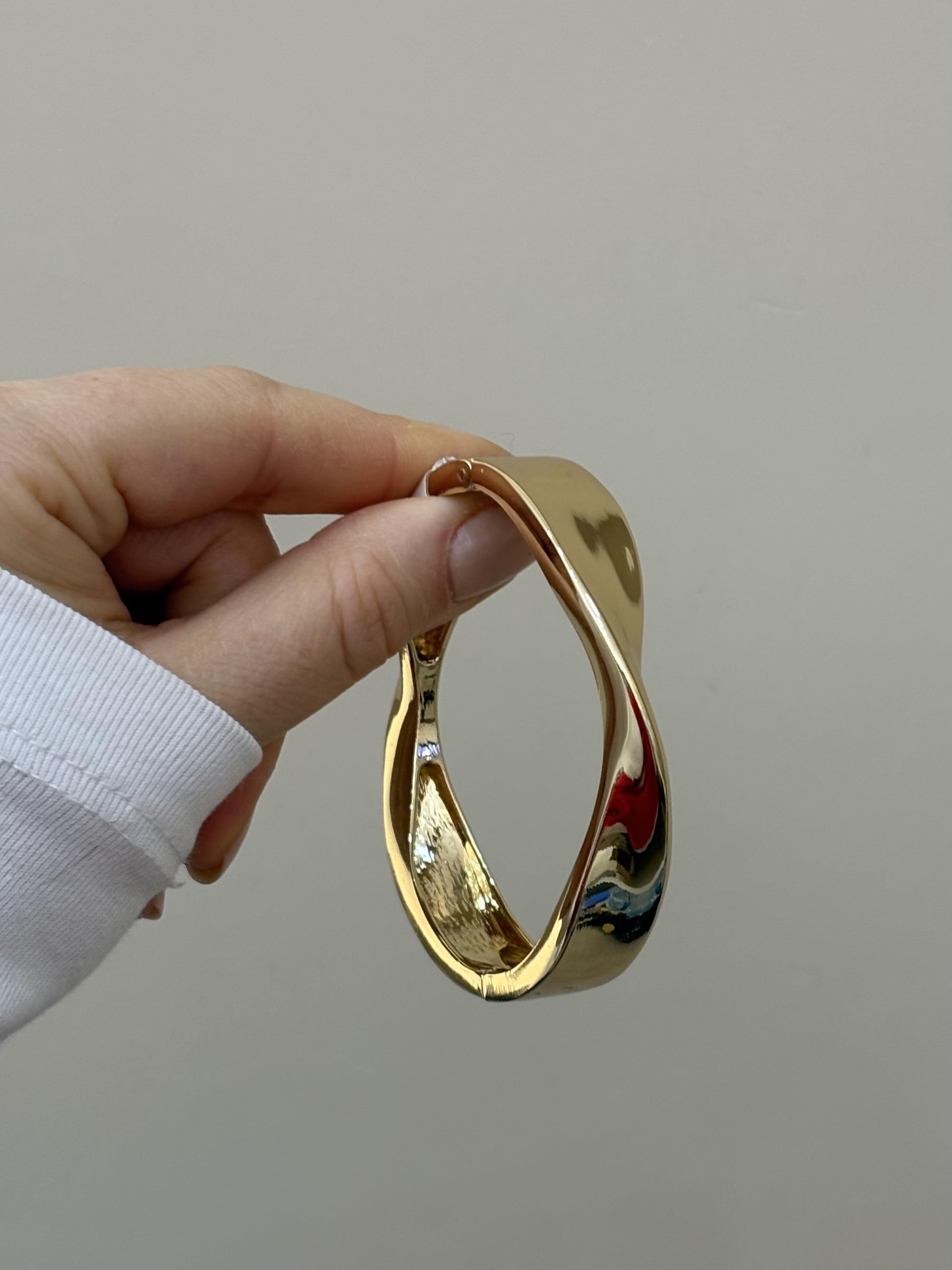 Kelepçe Bileklik Gold Renk
