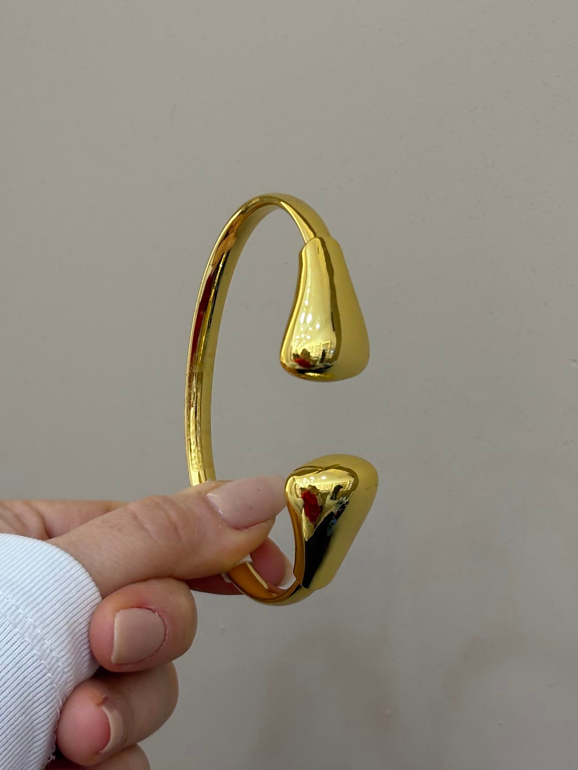 Kelepçe Bileklik Gold Renk