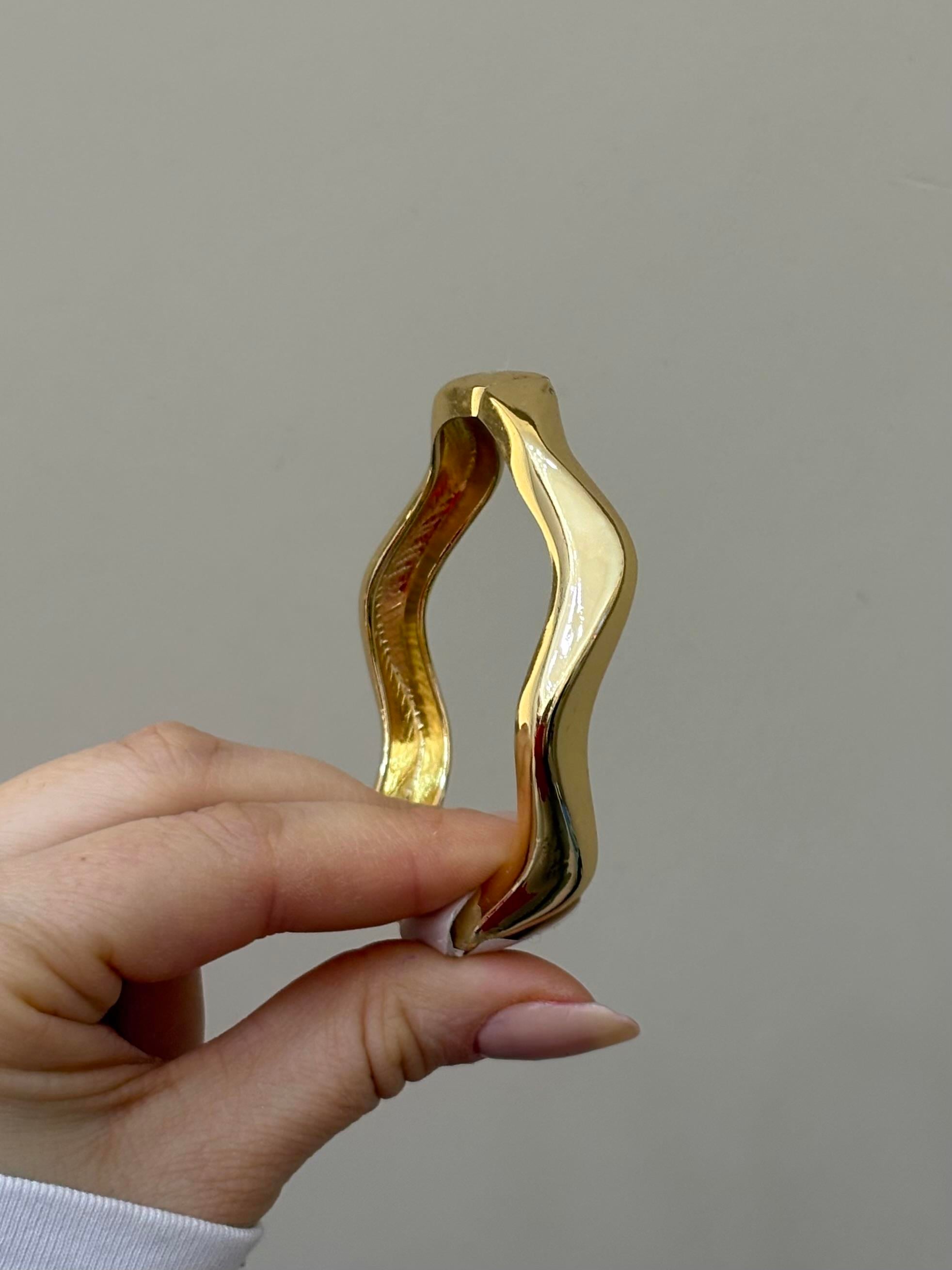 Kelepçe Bileklik Gold Renk