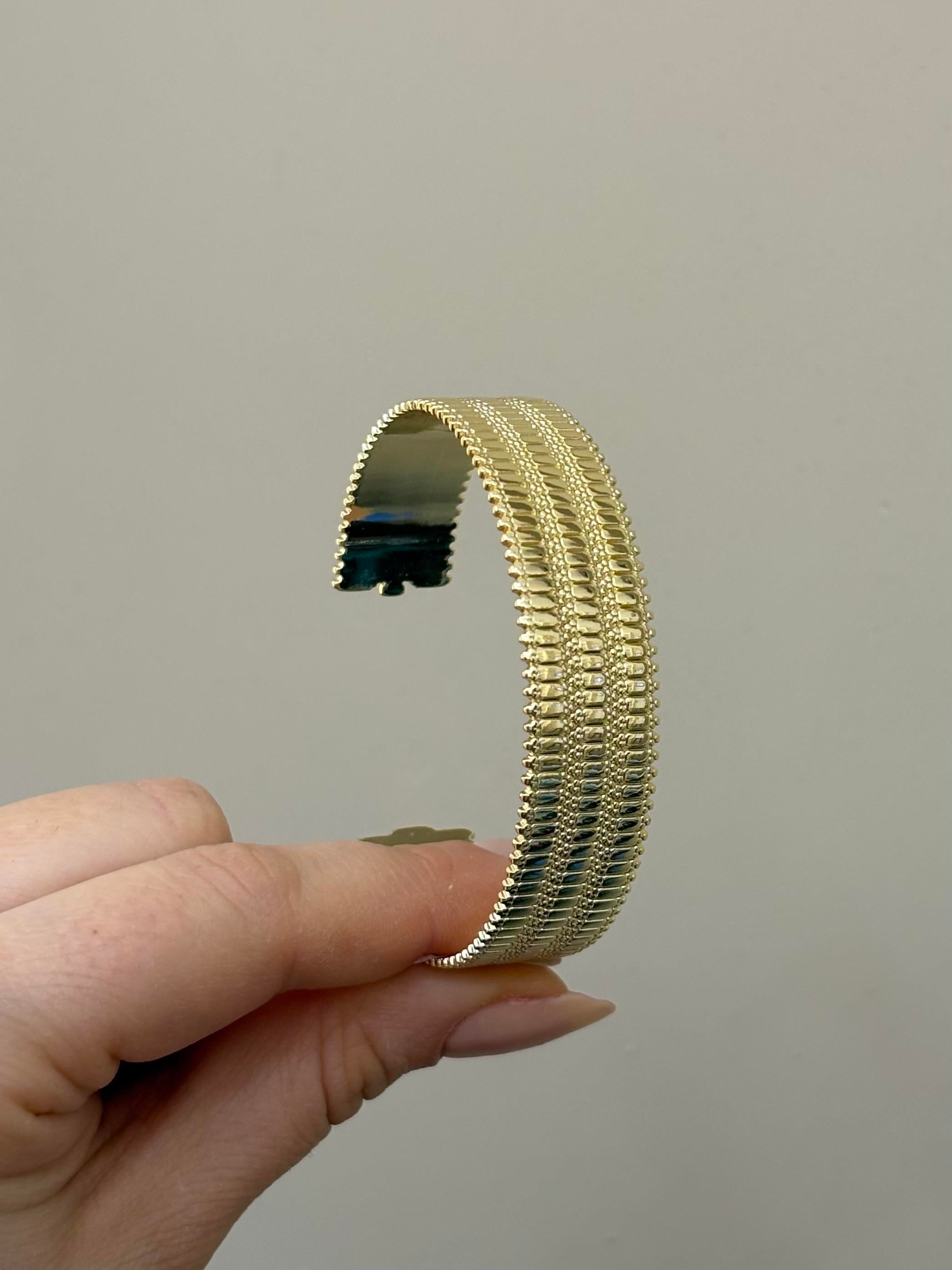 Kelepçe Bileklik Gold Renk