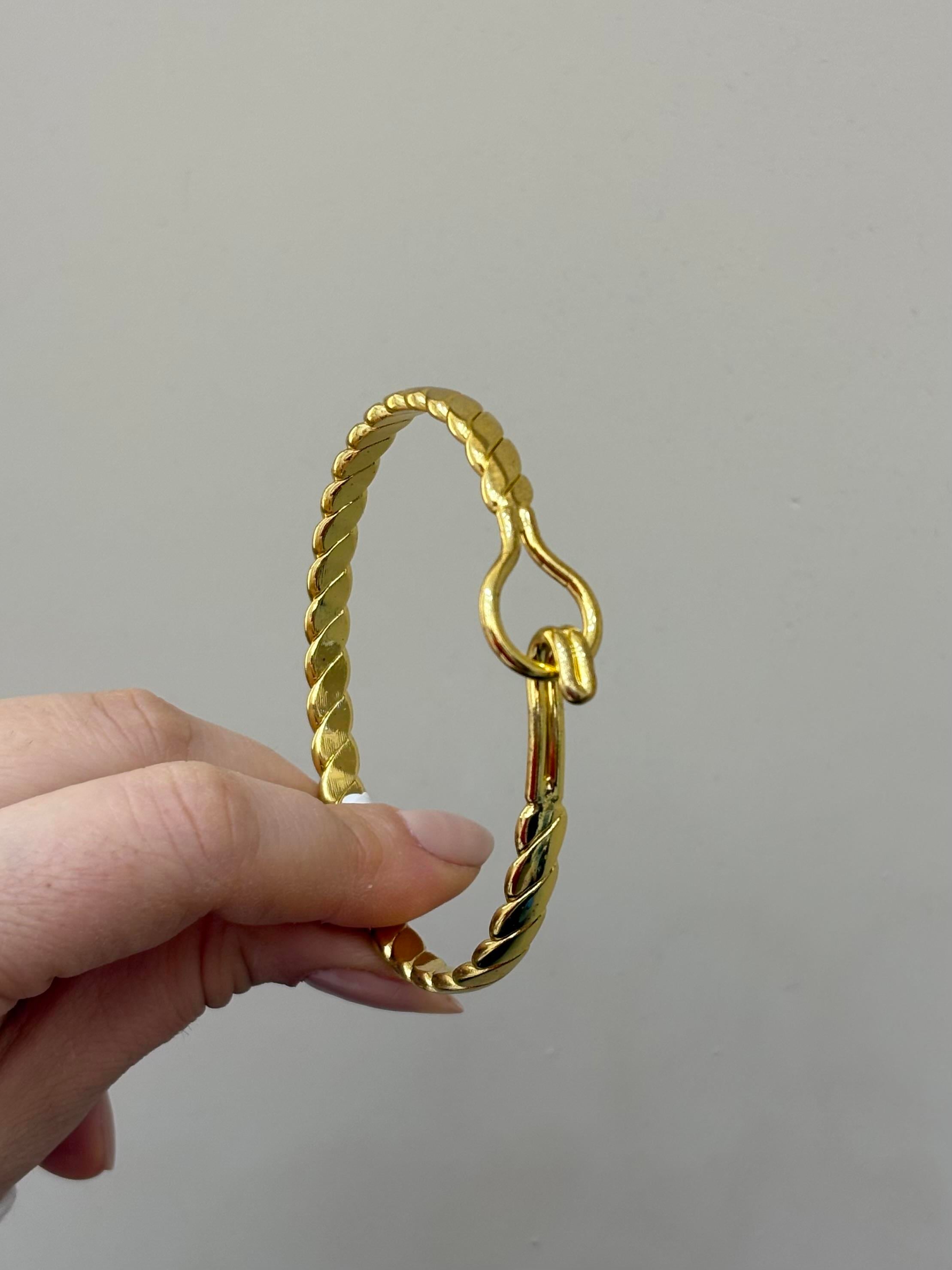 Kelepçe Bileklik Gold Renk