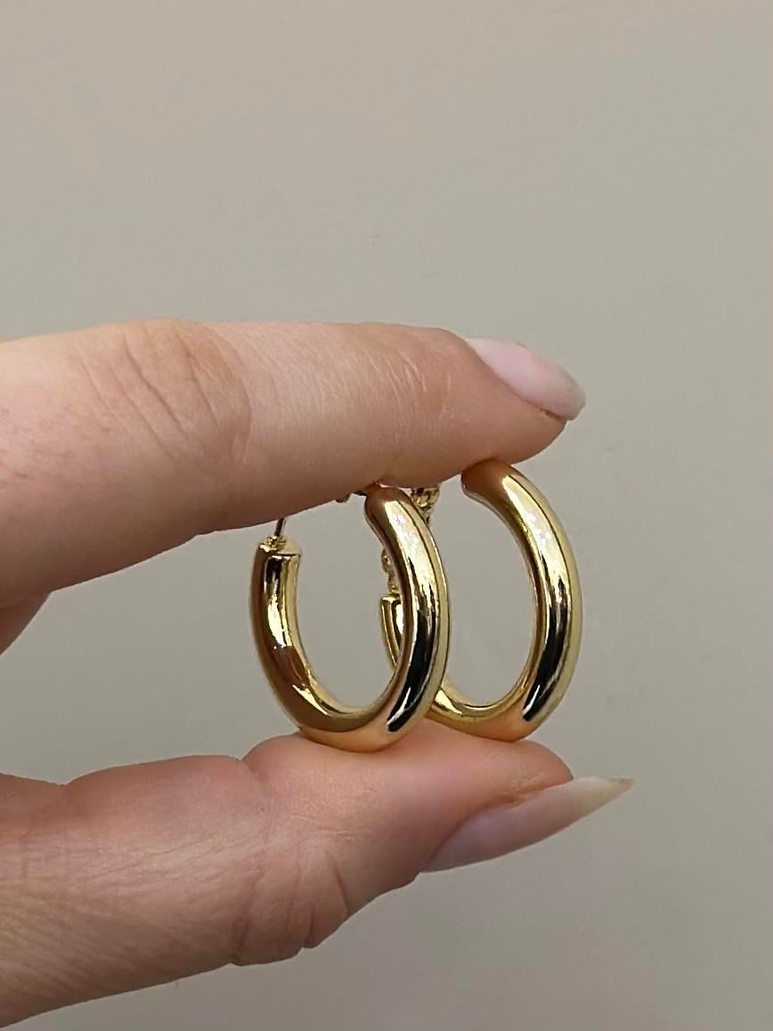 Küpe Halka Gold Renk 