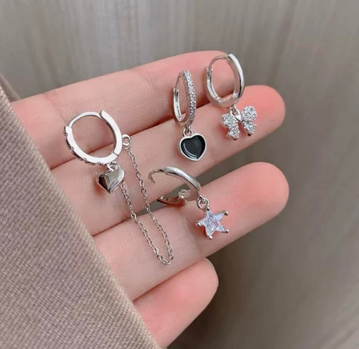 Küpe kadın sallantılı kombin küpe set