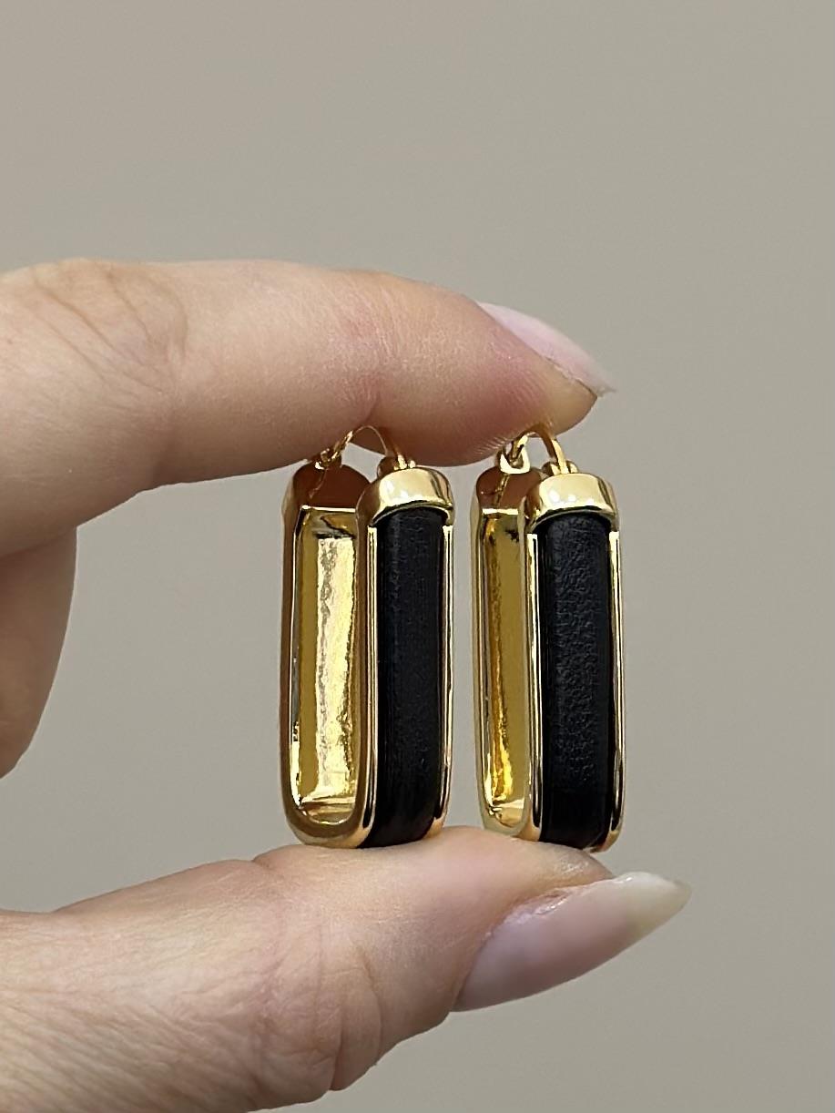 Küpe Oval Halka Gold Renk 