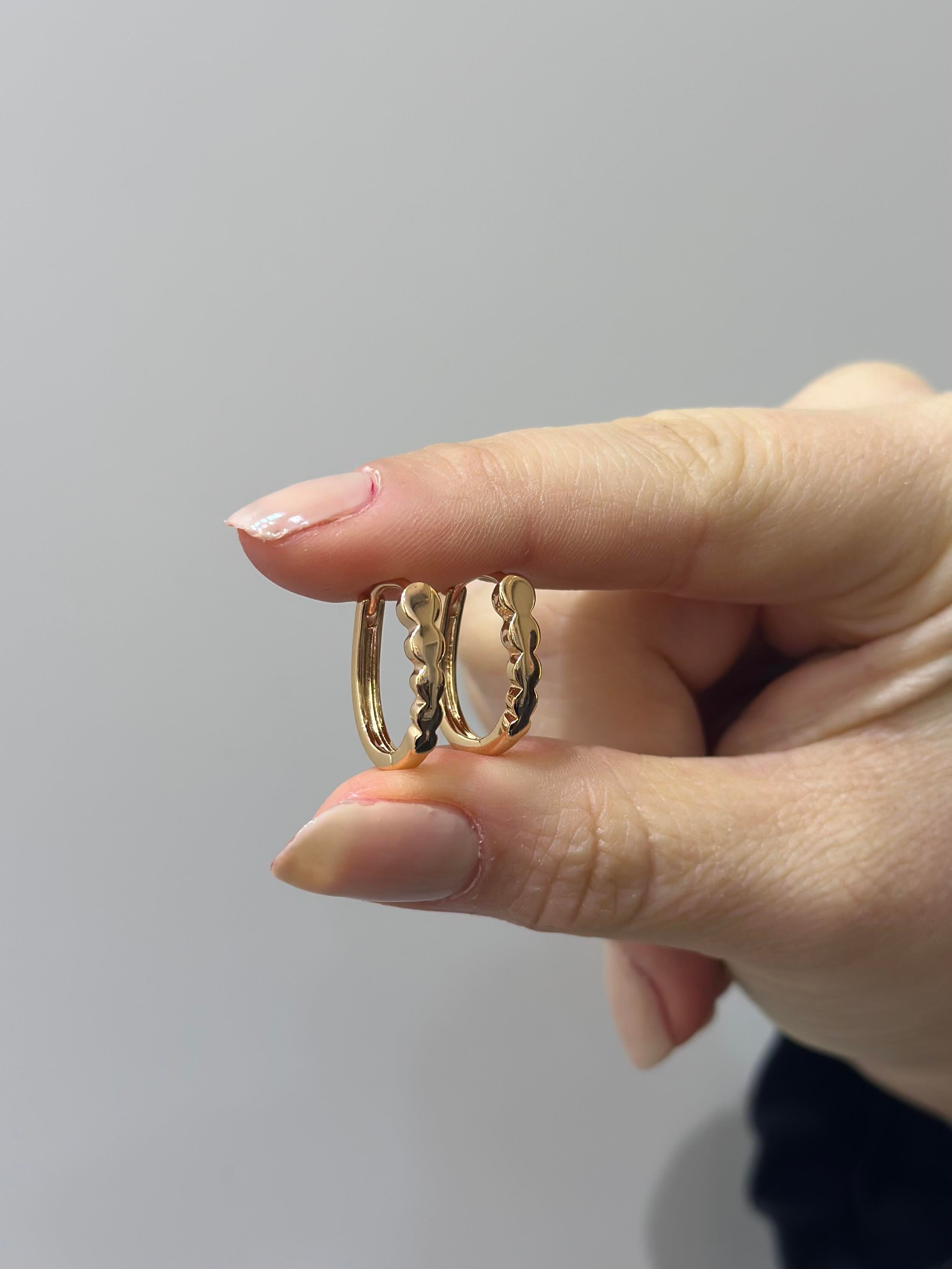 Küpe rose gold oval