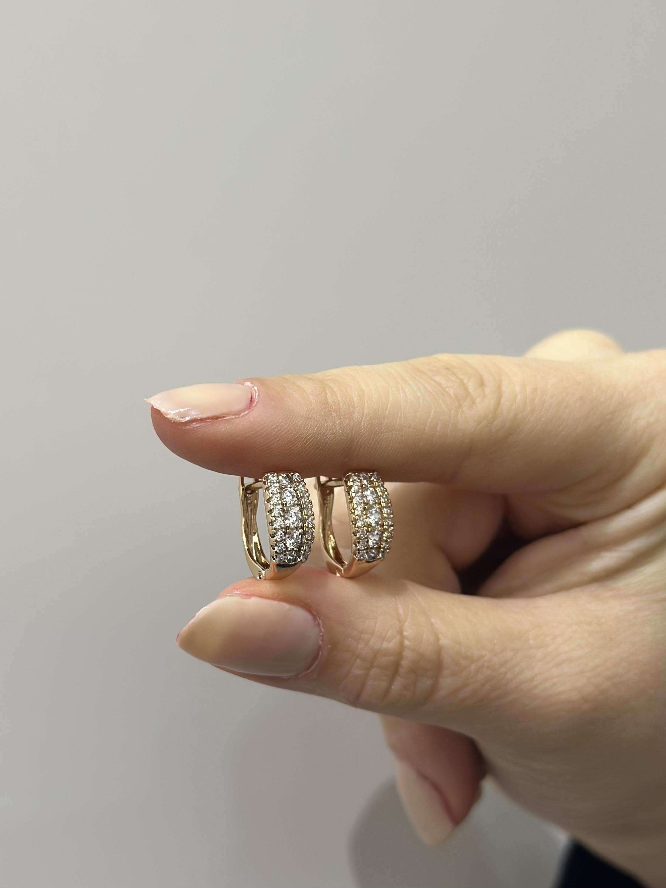 Küpe rose gold oval taşlı