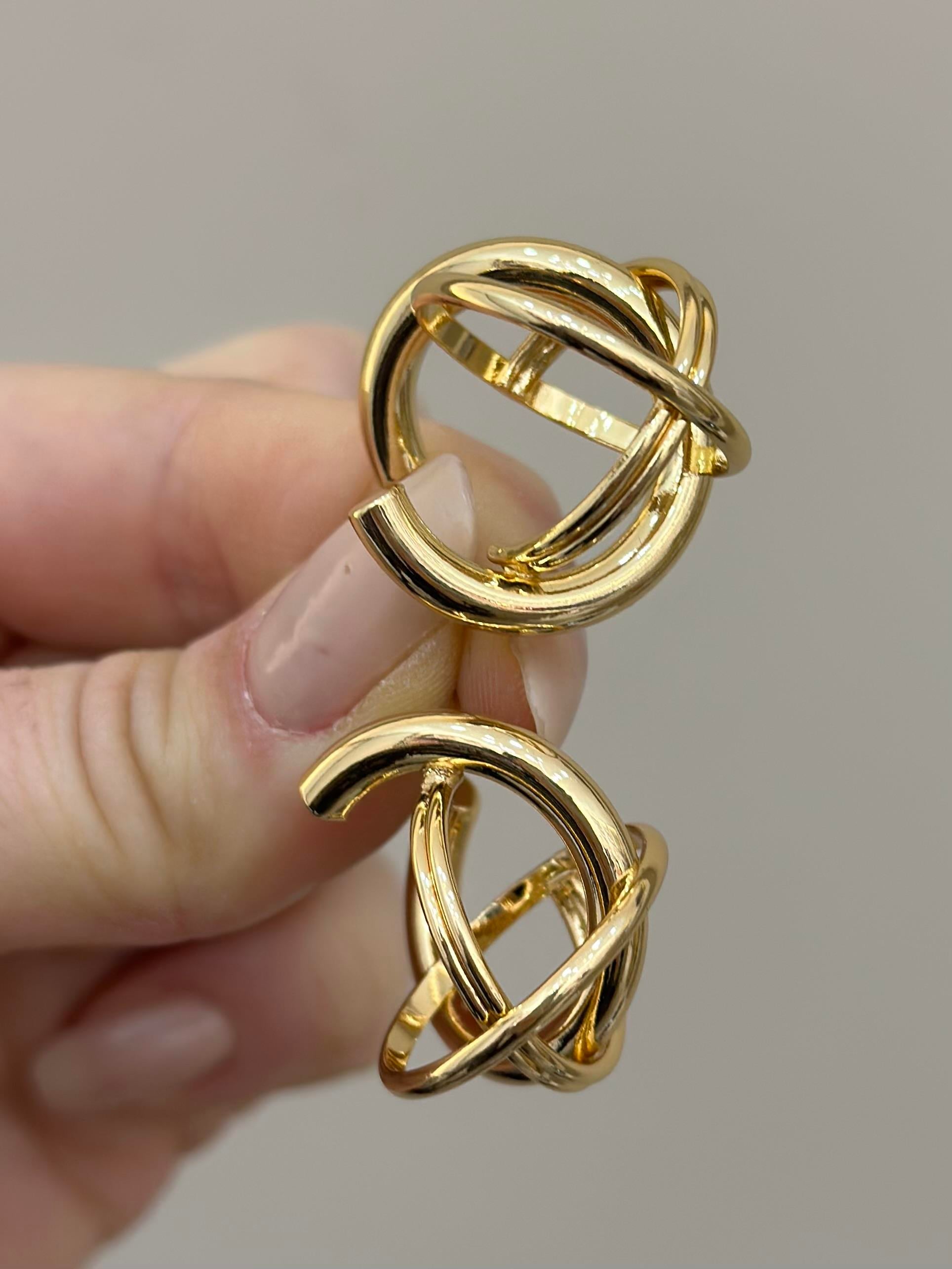 Küpe Tasarım Gold Renk