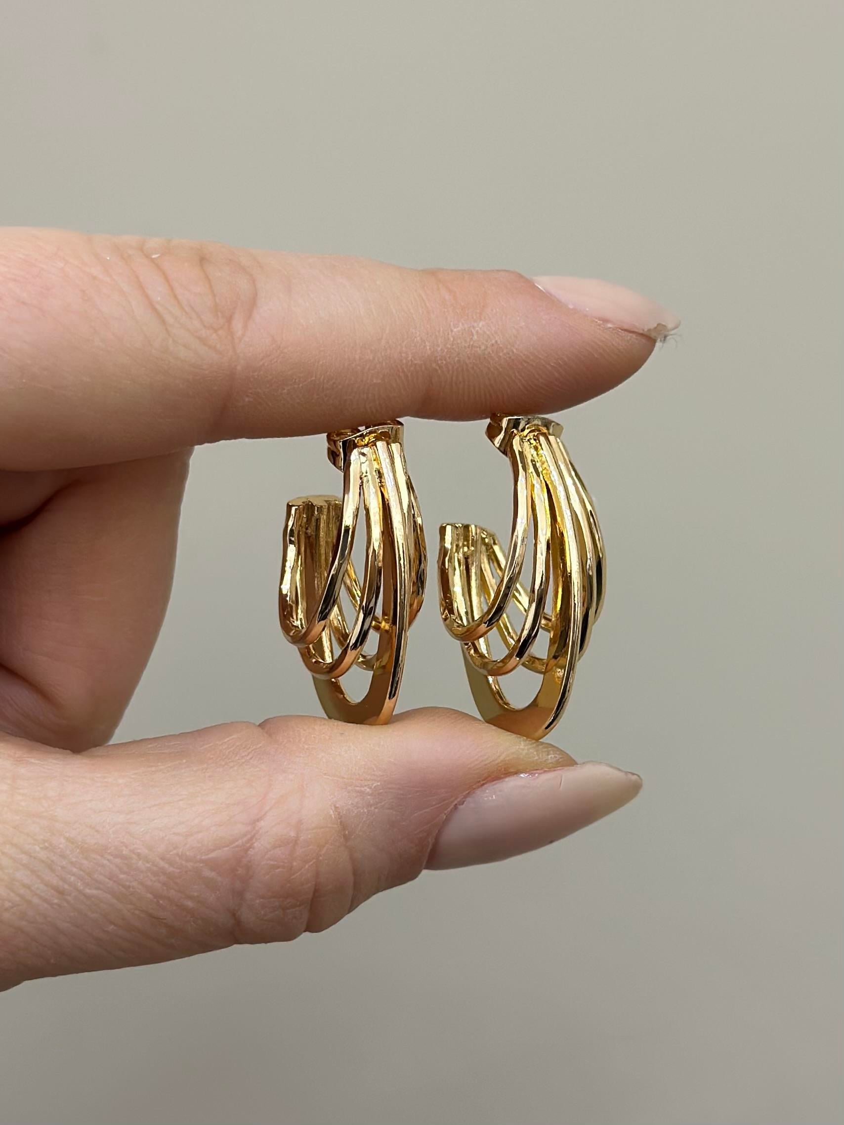 Küpe Tasarım Gold Renk