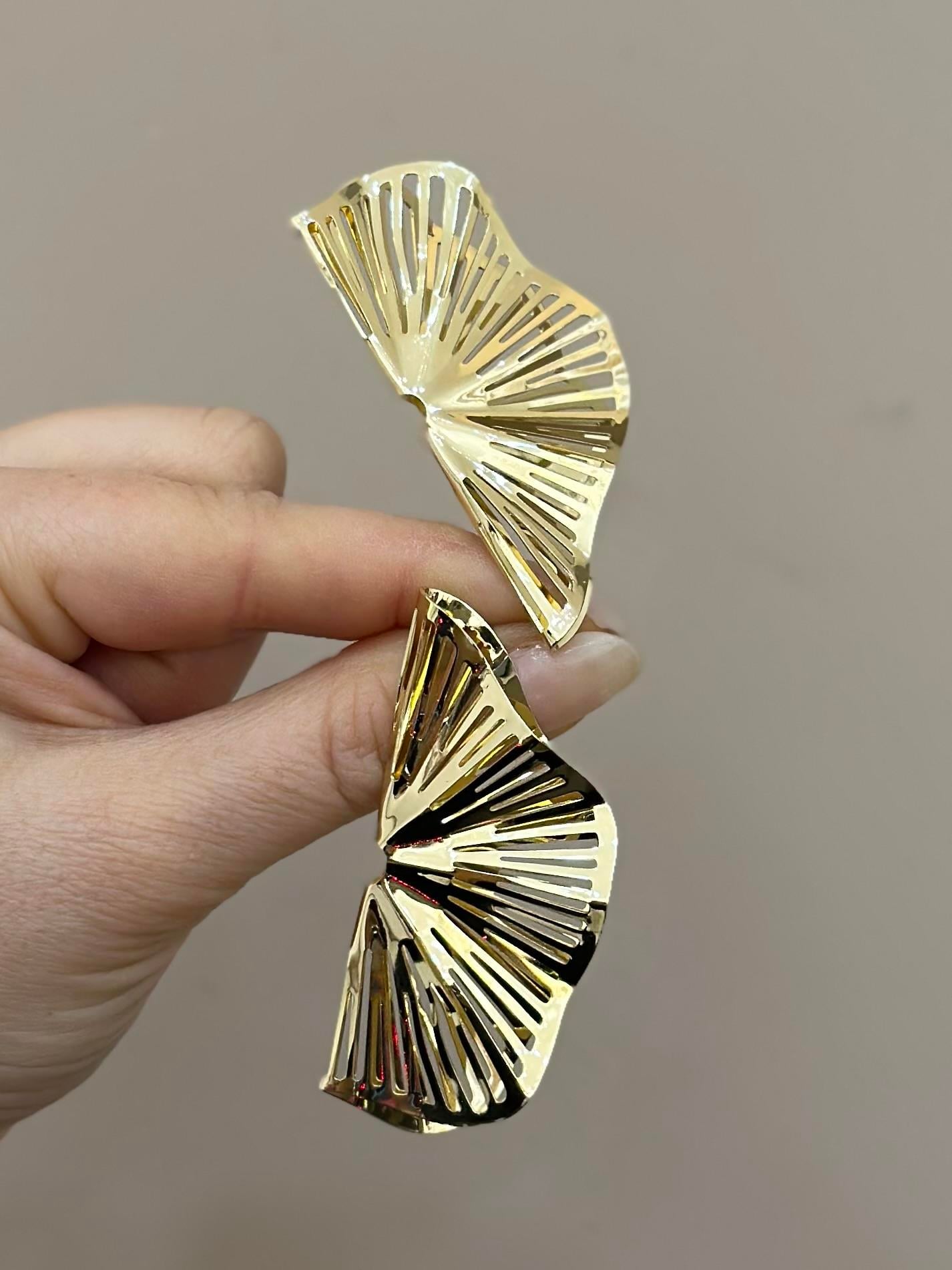 Küpe Tasarım Gold Renk