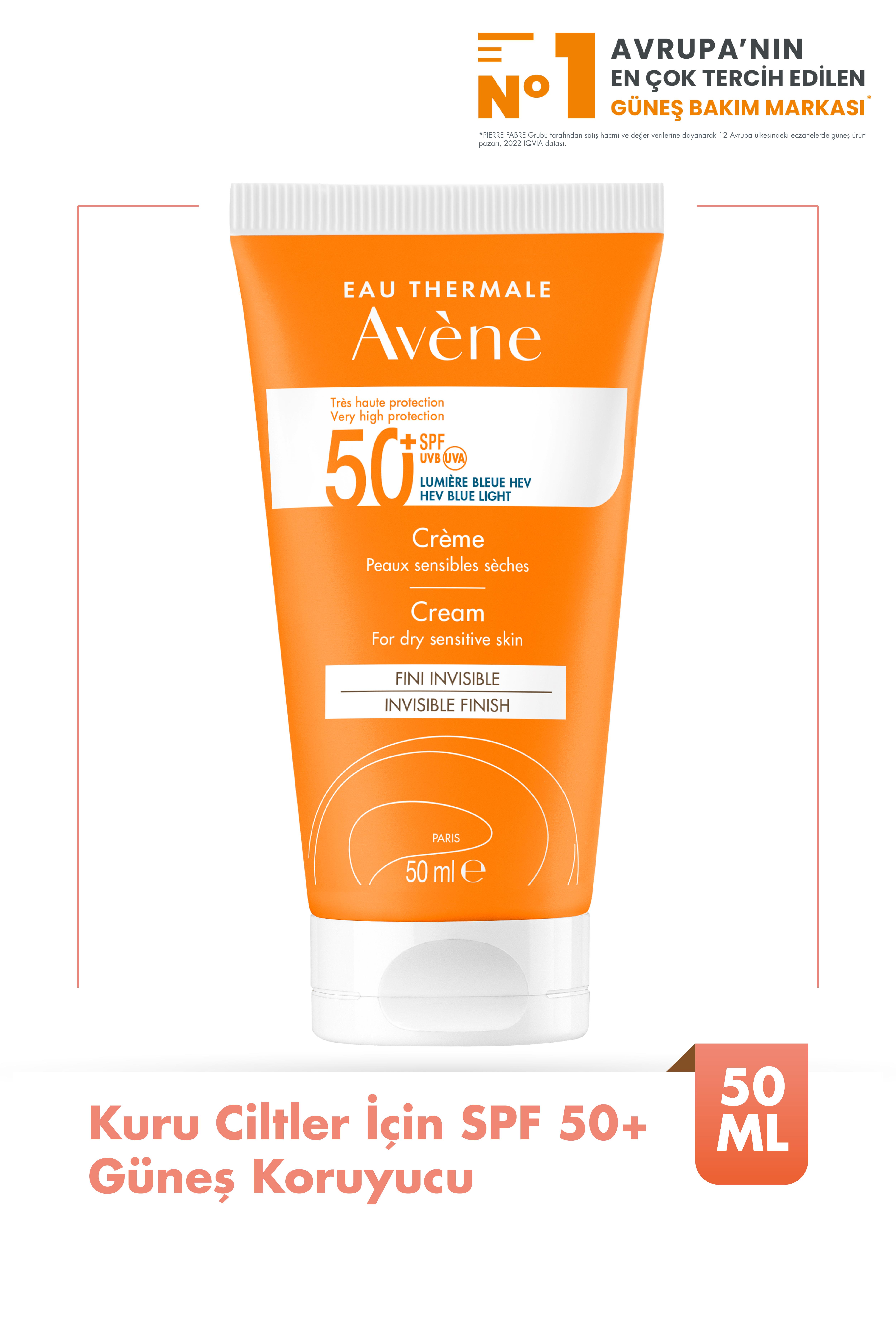 Avene  Solaire SPF 50+ Güneş Kremi  50 ml 