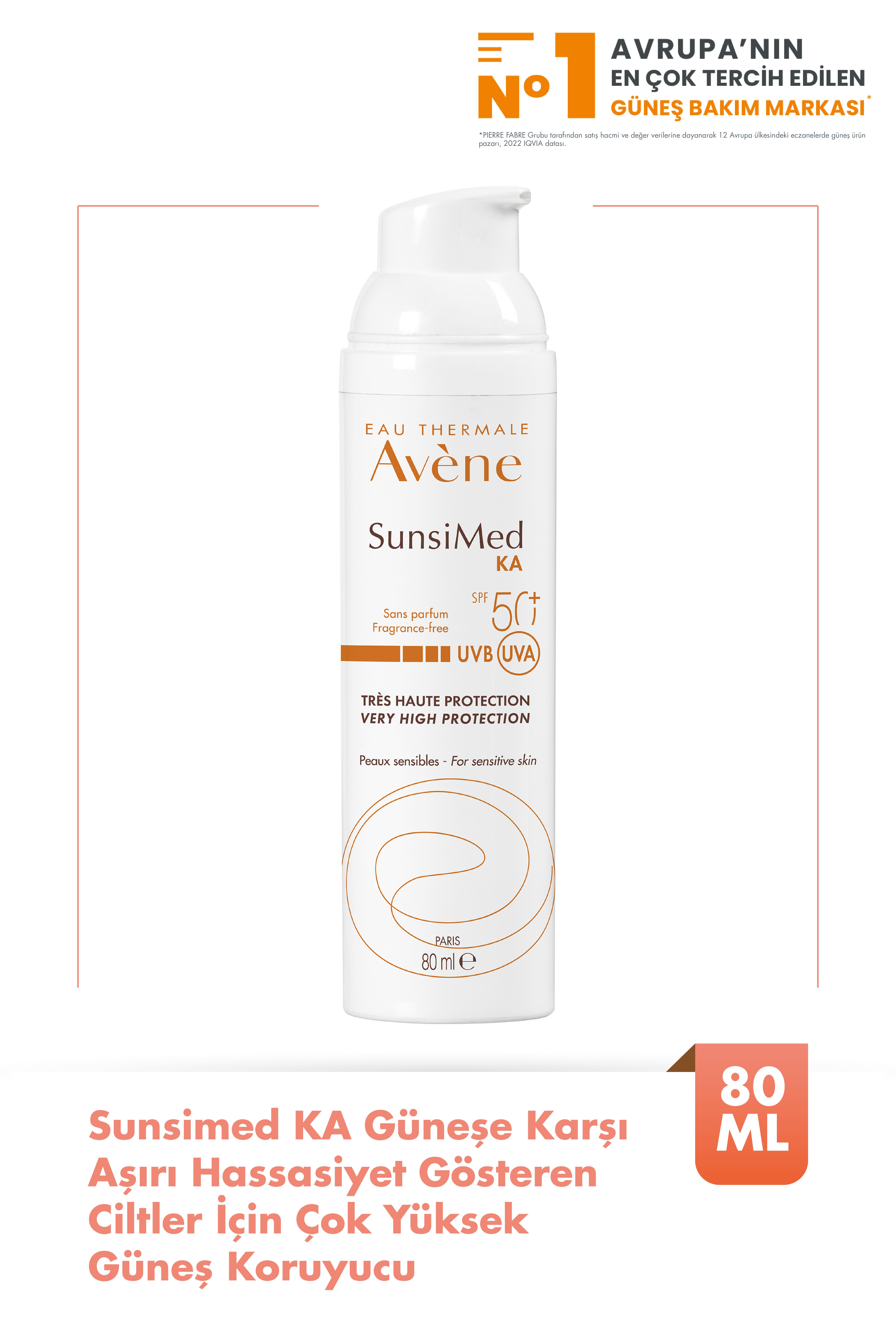 Avene Sunsimed Ka Güneş Kremi Spf 50 80 ml