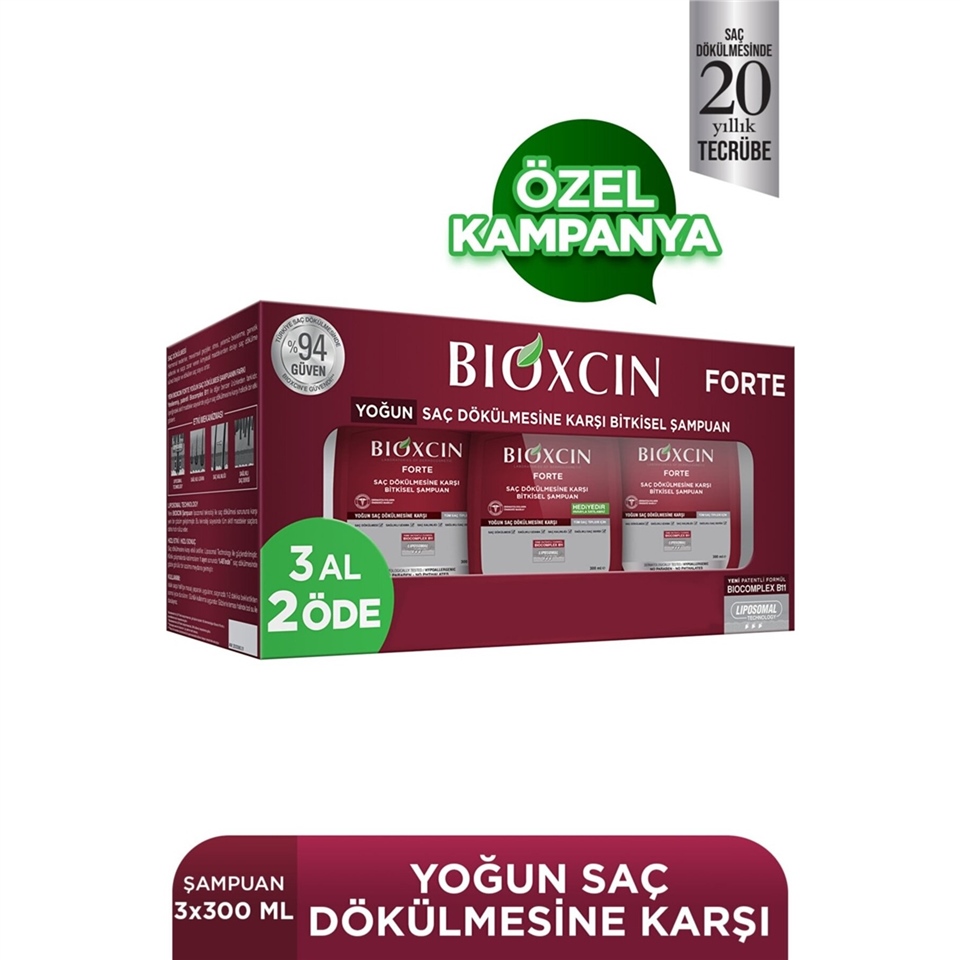 Bioxcin Forte Şampuan
3 Al 2 Öde
