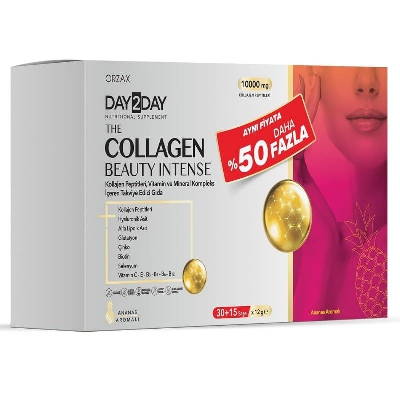 Day2Day The Collagen Beauty Intense Avantajlı Paket 30+15 Saşe