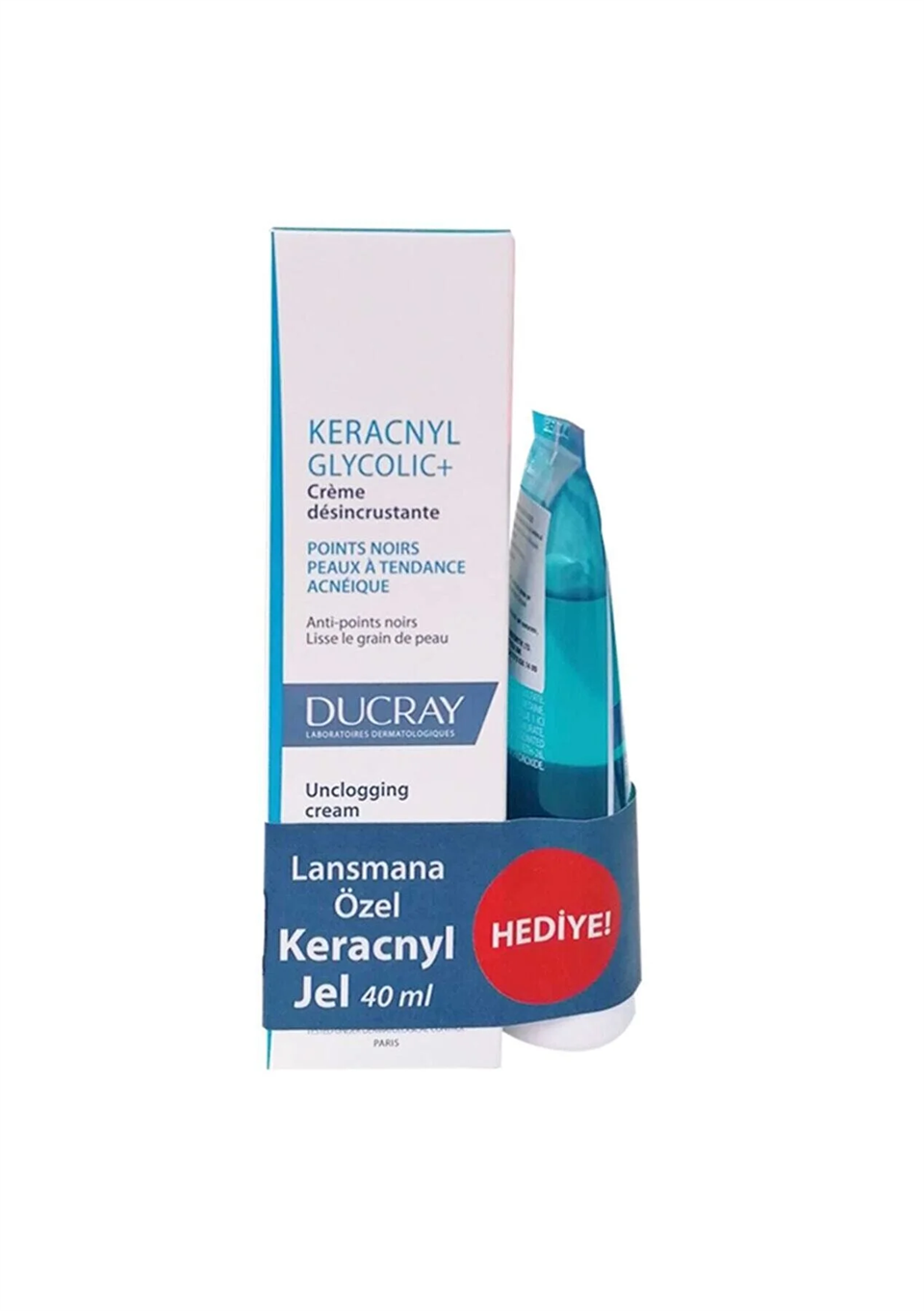 Ducray Keracnyl Glycolic+ Creme Siyah Nokta Bakım Kiti
