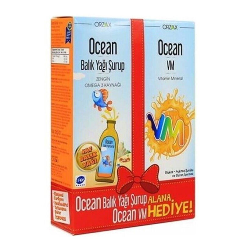 Ocean Portakallı Balık Yağı Surup Alana VM Şurup Hediye