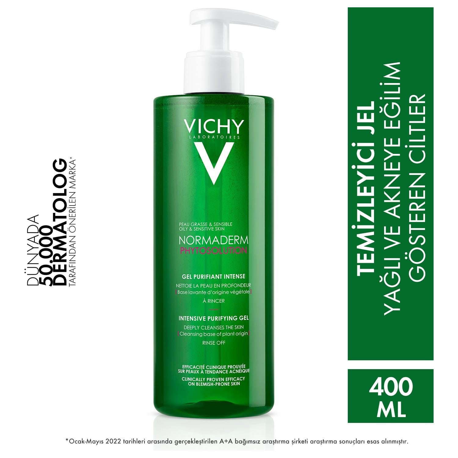 Vichy Normaderm Phytosolution Arındırıcı Yüz Temizleme Jeli 400 ml