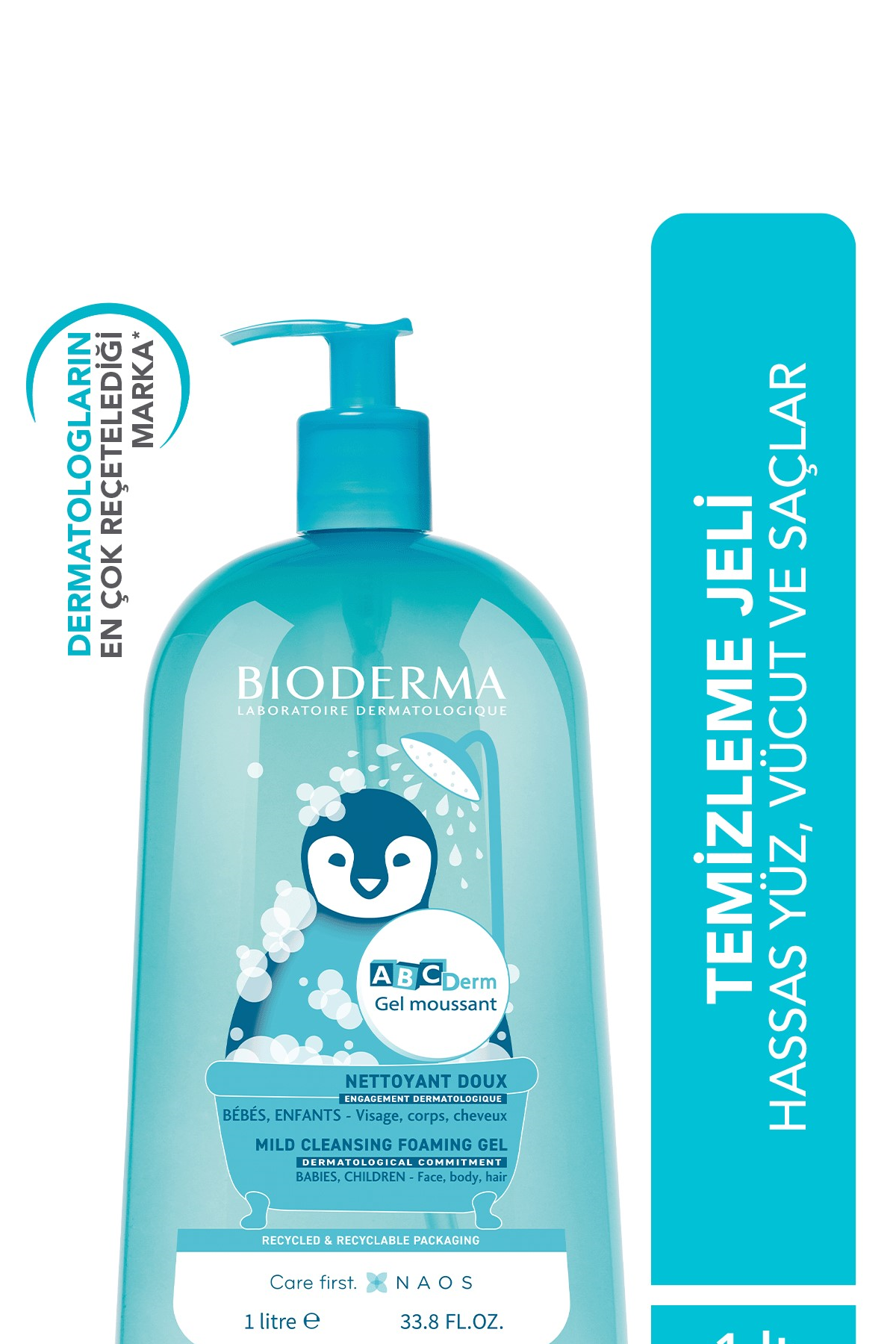 Bioderma Abcderm Foaming Cleanser 1 L 