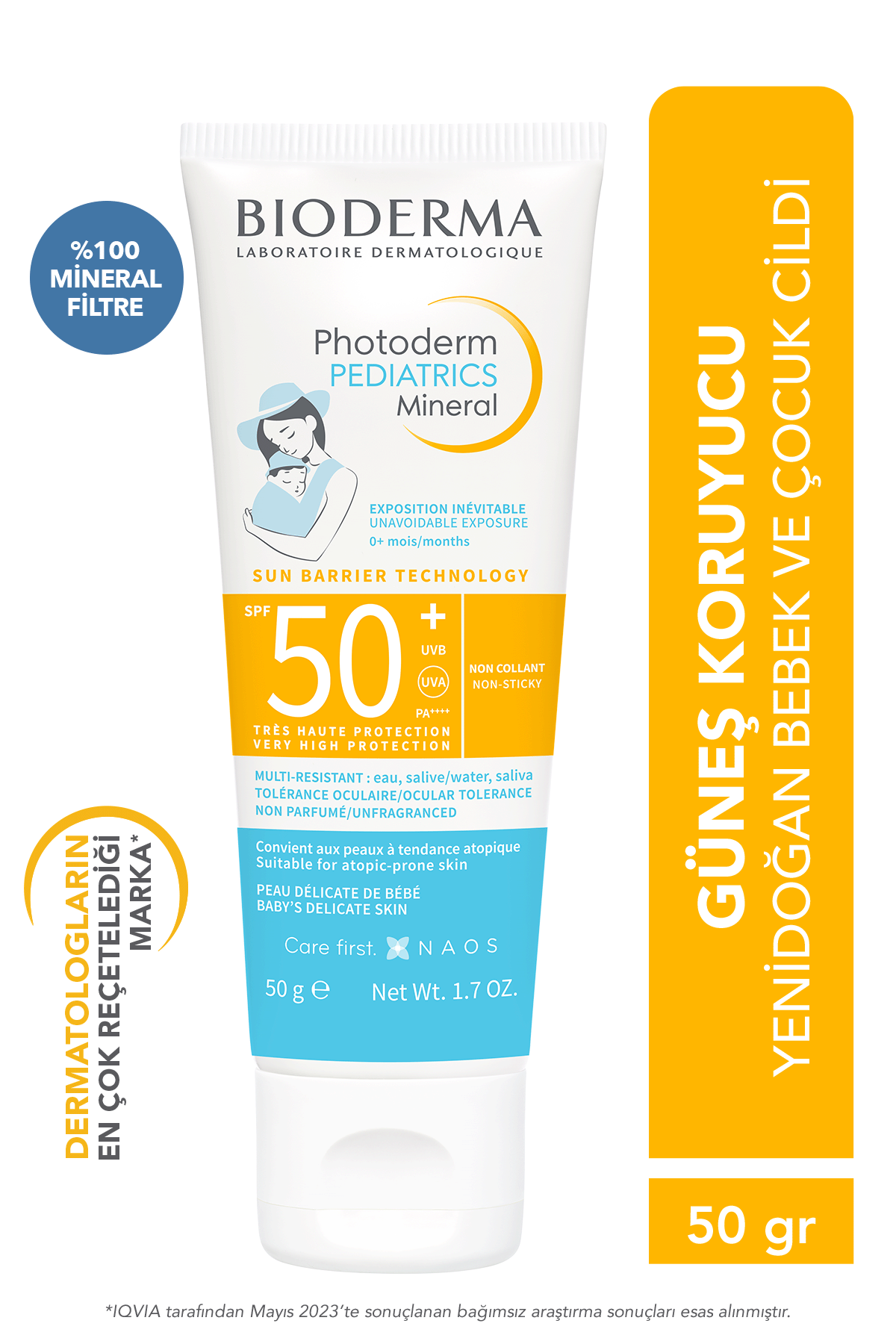 Bioderma Photoderm Pediatrics Mineral SPF 50+ 50 gr