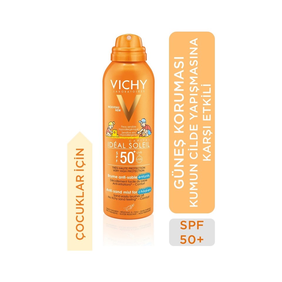 Capital Soleil
Anti-Sand Mist For Kids - Hassas Çocuk Cildi İçin Kumun Cilde Yapışmasına Karşı Etkili, Çok Yüksek Faktörlü Güneş Koruyucu Sprey Spf 50+