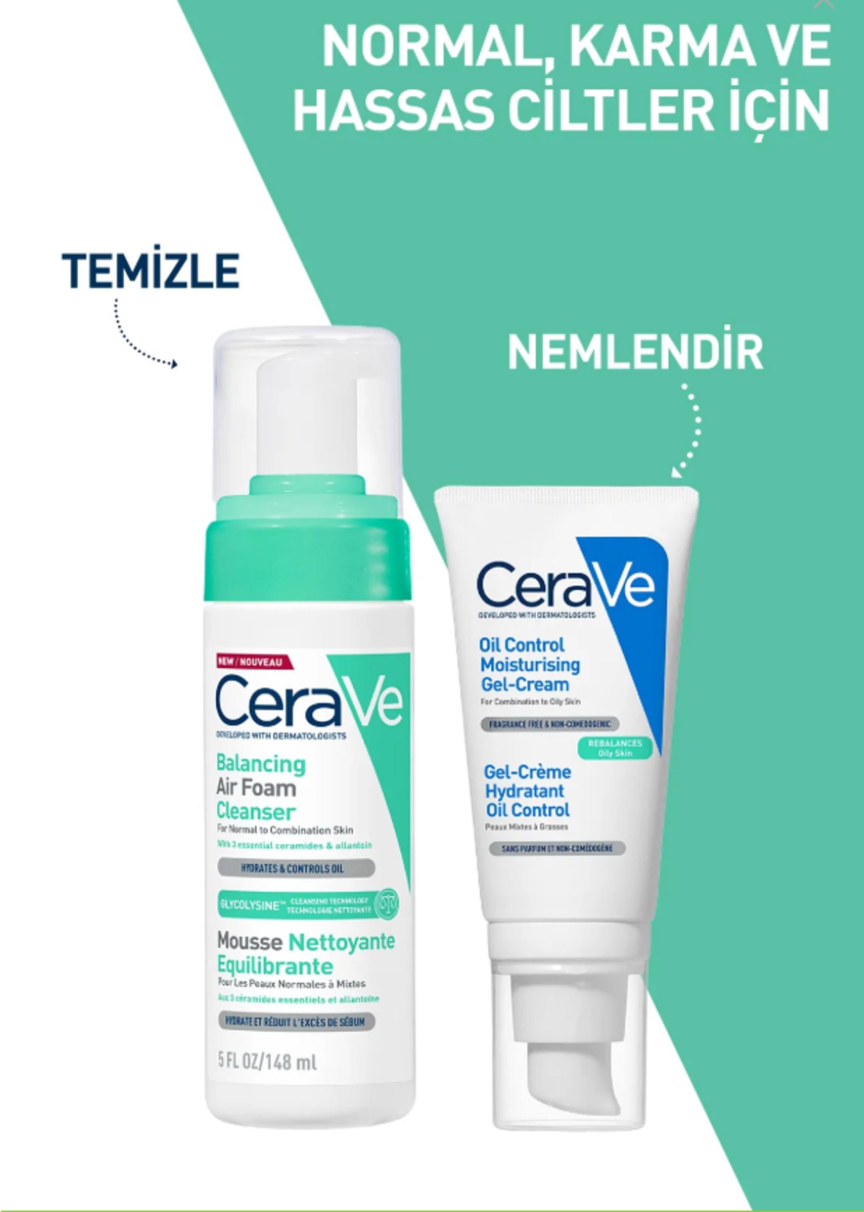 CeraVe Balancing Air Foam Yüz Temizleyici Köpük 148 ml