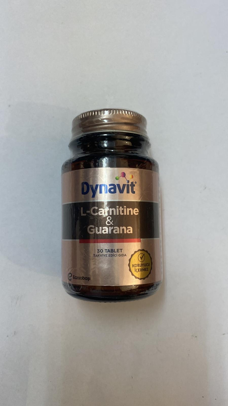Dynavit L-Carnitine & Guarana 30 Tablet