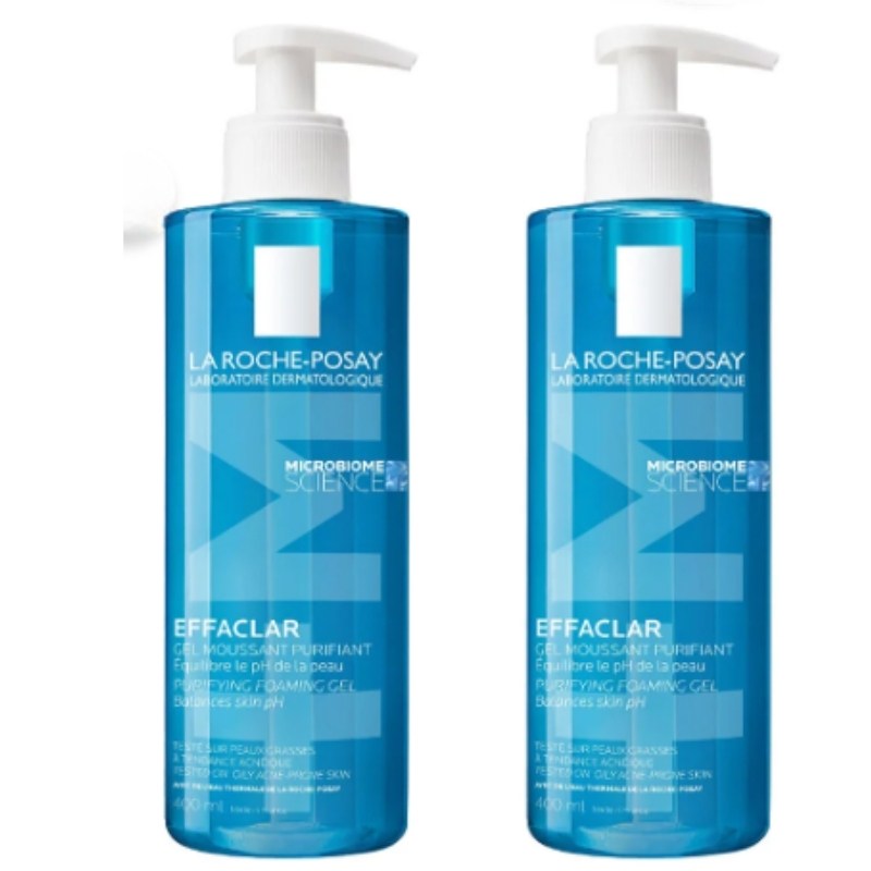 La Roche Posay Effaclar Yağlı ve Akneye Eğilimli Ciltler İçin Yüz Temizleme Jeli 400 ml X 2 Adet