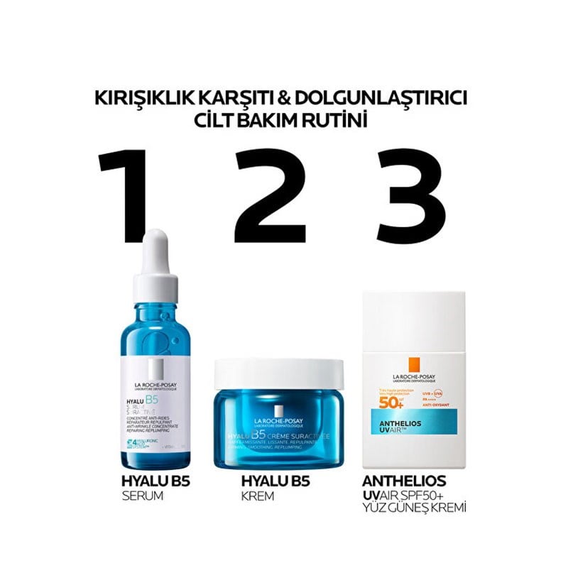 La Roche Posay Kırışıklık Karşıtı ve Dolgunlaştırıcı Hyalüronik Asit İçeren Hyalu B5 Suractive Serum 30 ml