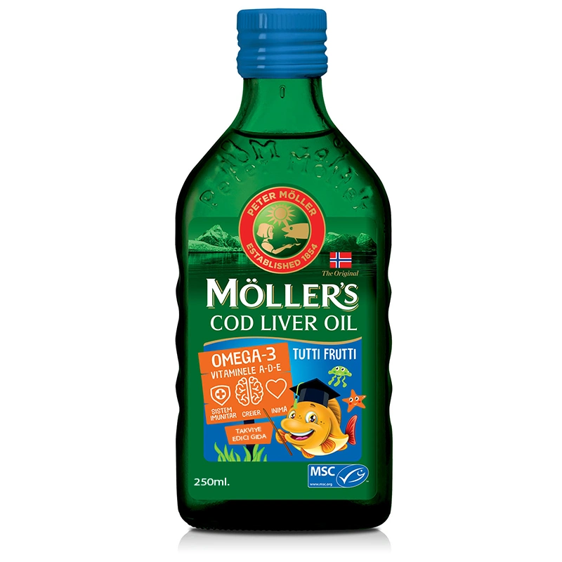 Mollers Omega-3 Balık Yağı Şurubu Tutti Frutti 250 ml